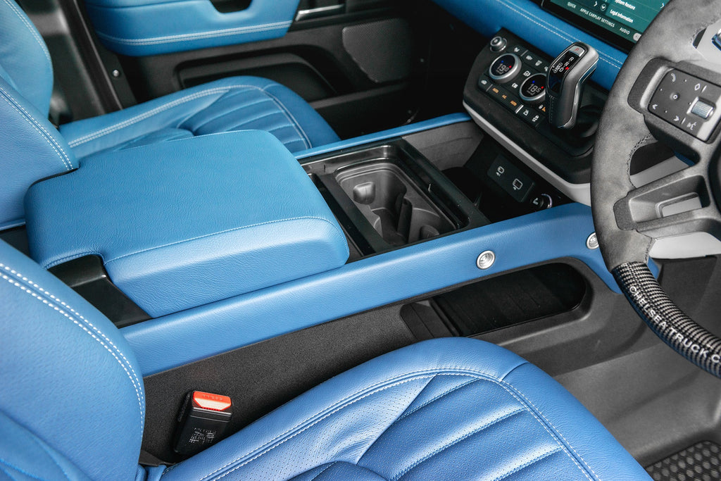 Center Console Cover For Land Rover Defender 110/90/130 (2020-2023) | Carbon Fiber Texture Armrest Protector | Interior Car Accessories