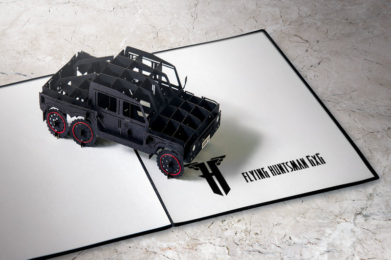 Wider View of Flying Huntsman Greeting Card By Kahn