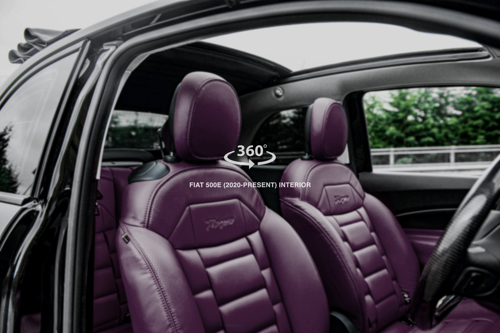 Fiat 500E (2020-Present) Leather Interior 360° Tour