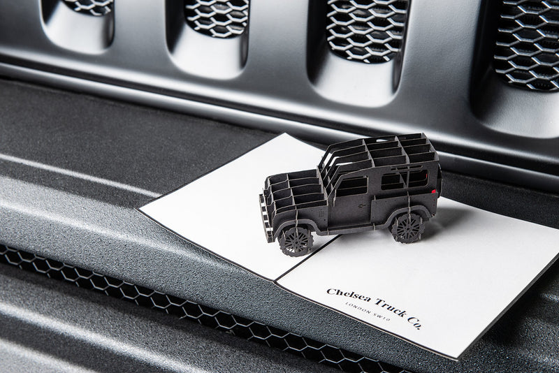Wider View Of The Defender 90 card for Sale by Kahn