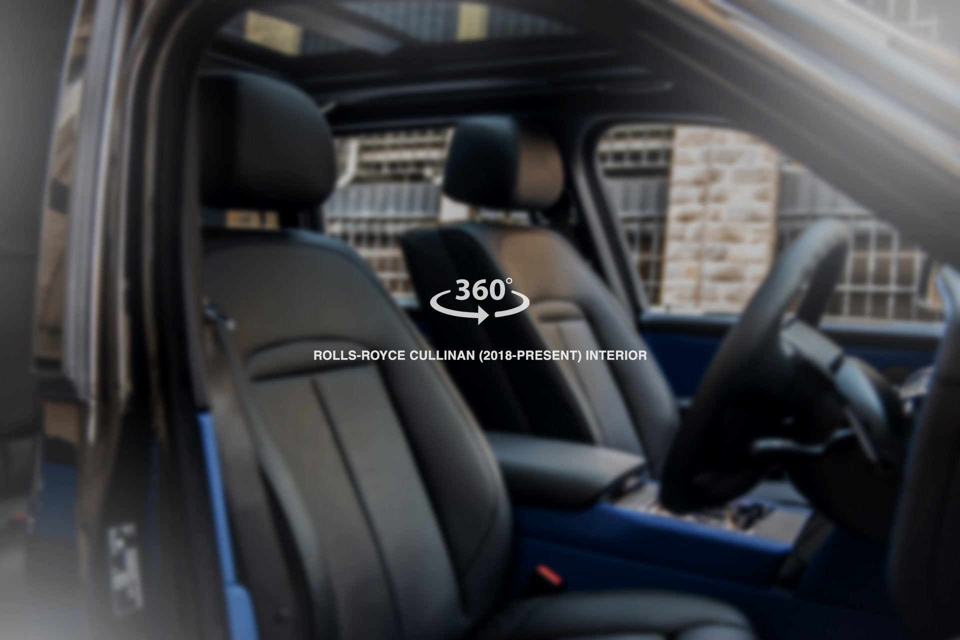 Blue Leather Interior 360° Tour Suitable For ROLLS-ROYCE CULLINAN (2018-PRESENT)
