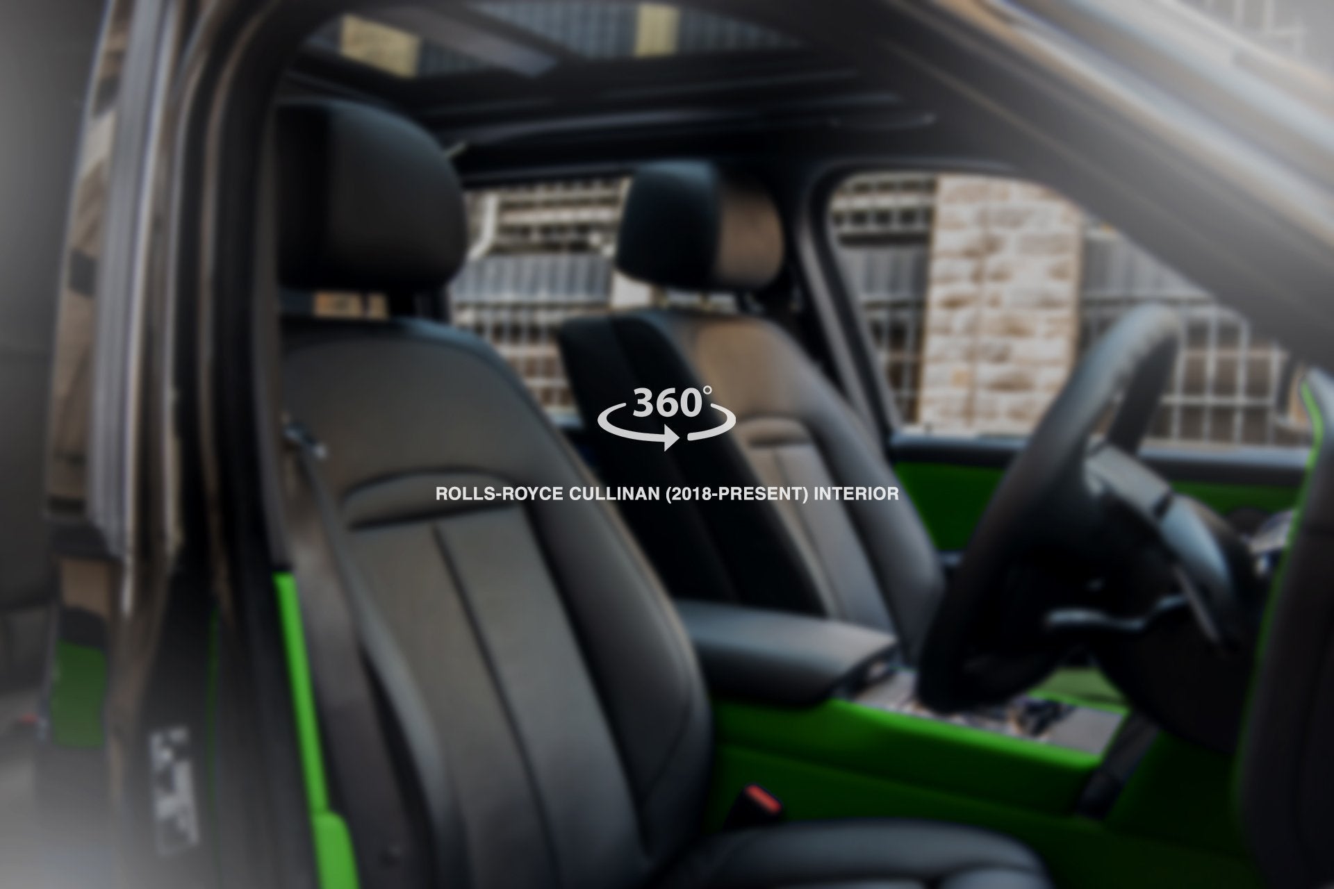 Premium Green Leather Interior 360° Tour for Rolls-Royce Cullinan
