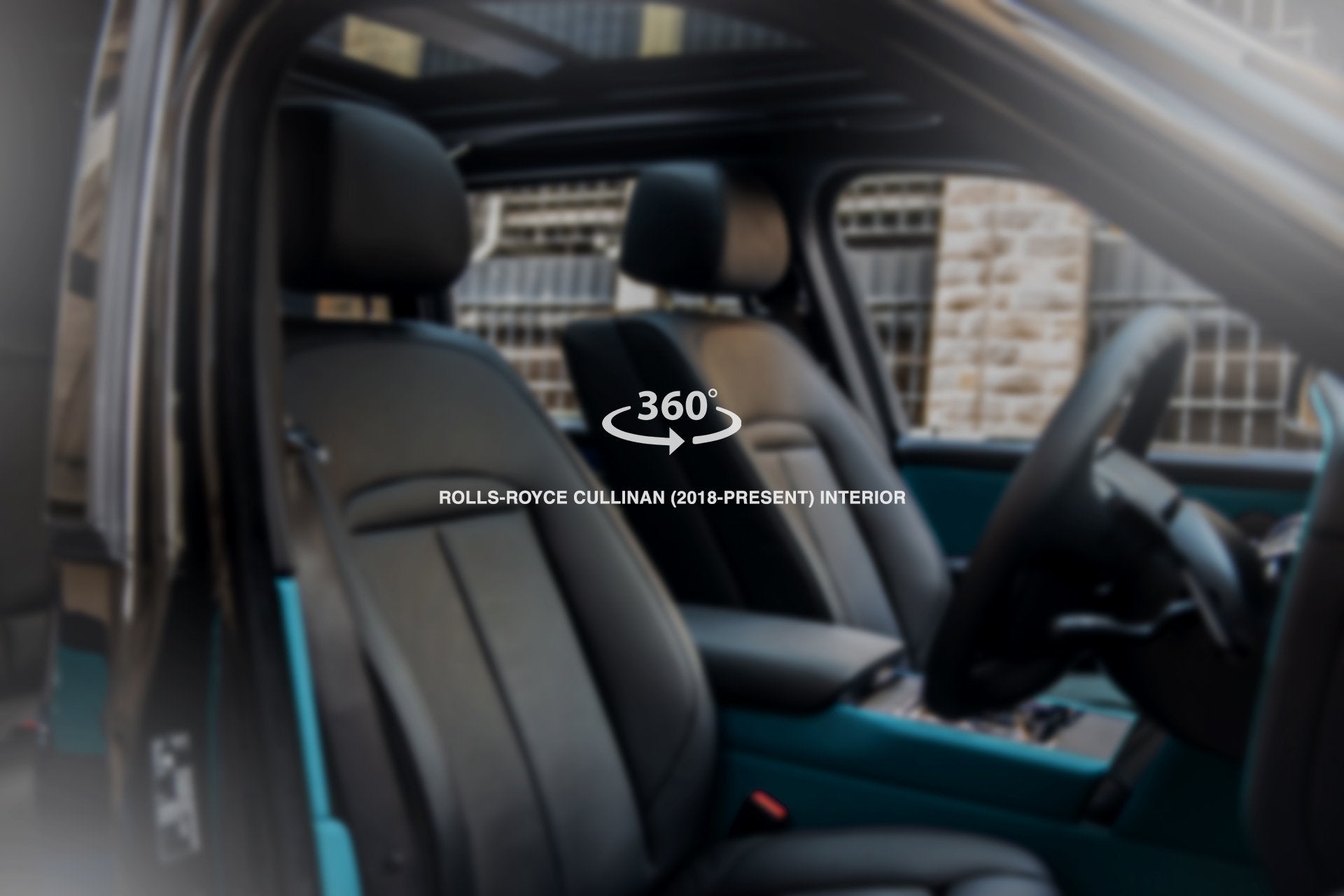 Luxurious Teal Leather Interior 360° Tour for Rolls-Royce Cullinan