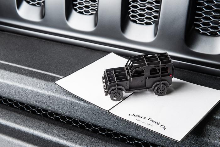 LAND ROVER DEFENDER 90 (1991-2016) CHELSEA TRUCK CO 3D GREETING CARD ...