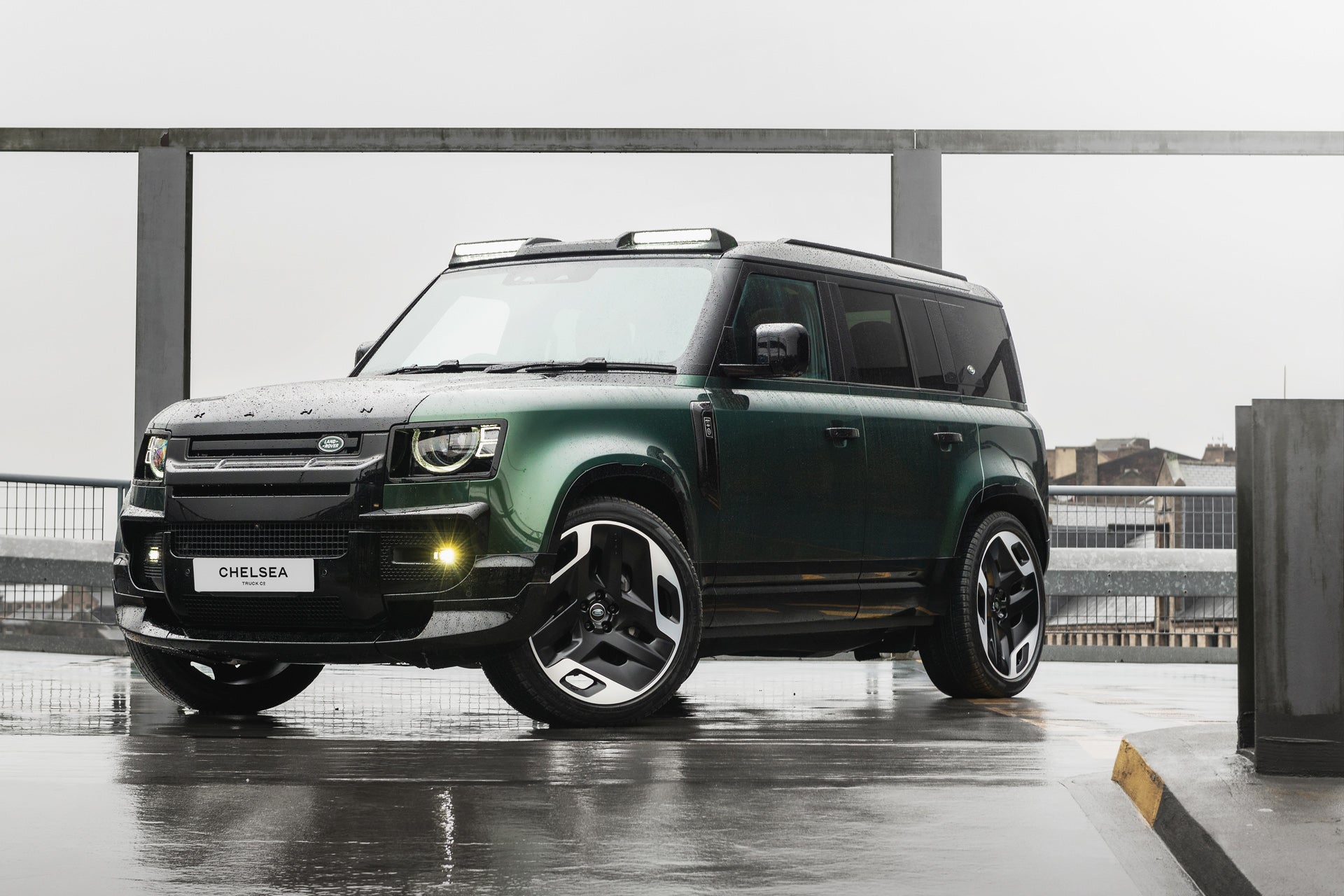 Light Green Range Rover Defender Land Rover Defender 110 - Green Exterior - Project Kahn