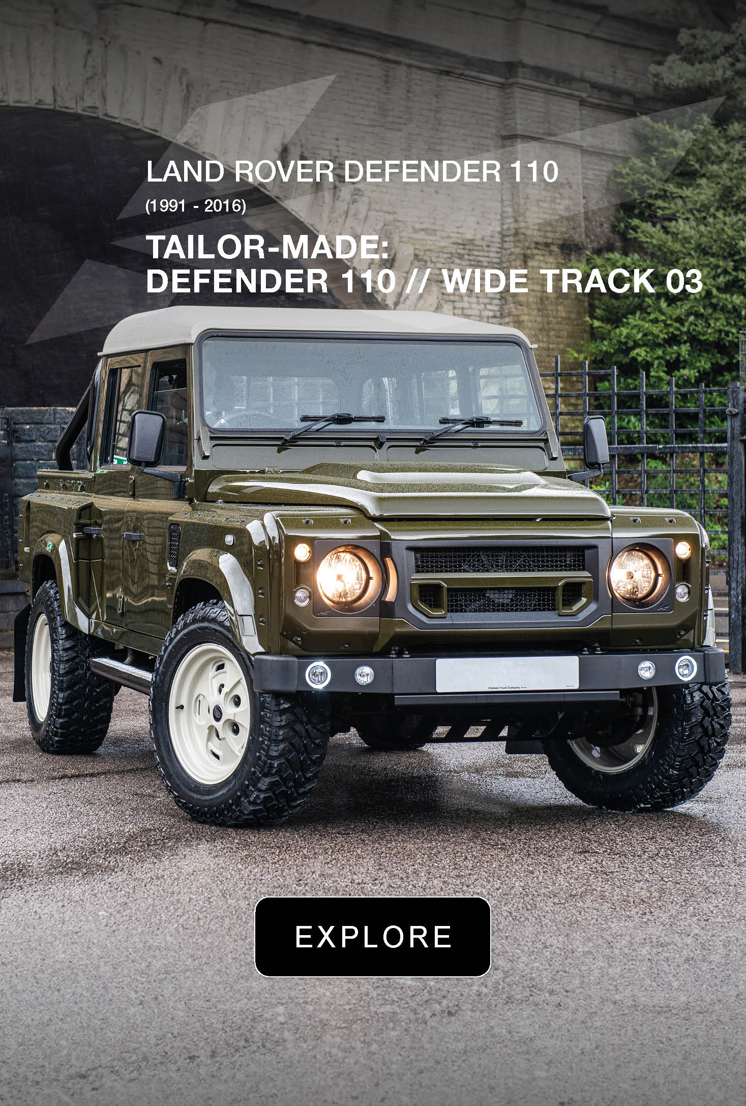 TAILOR-MADE: DEFENDER 110 // WIDE TRACK 03