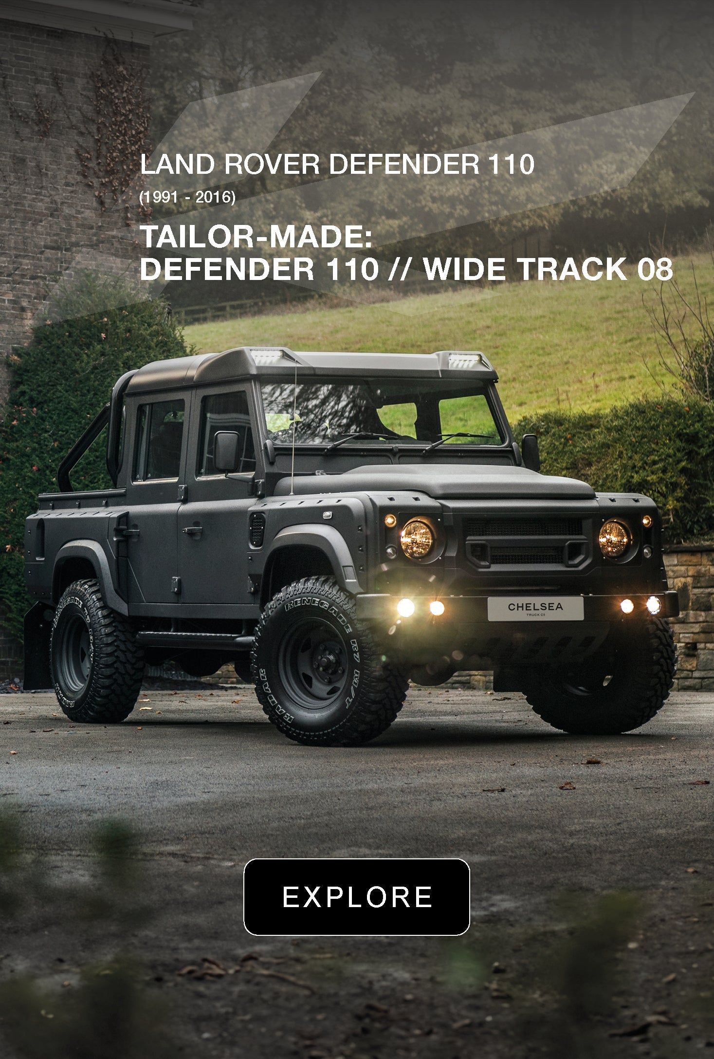 TAILOR-MADE: DEFENDER 110 // WIDE TRACK 08