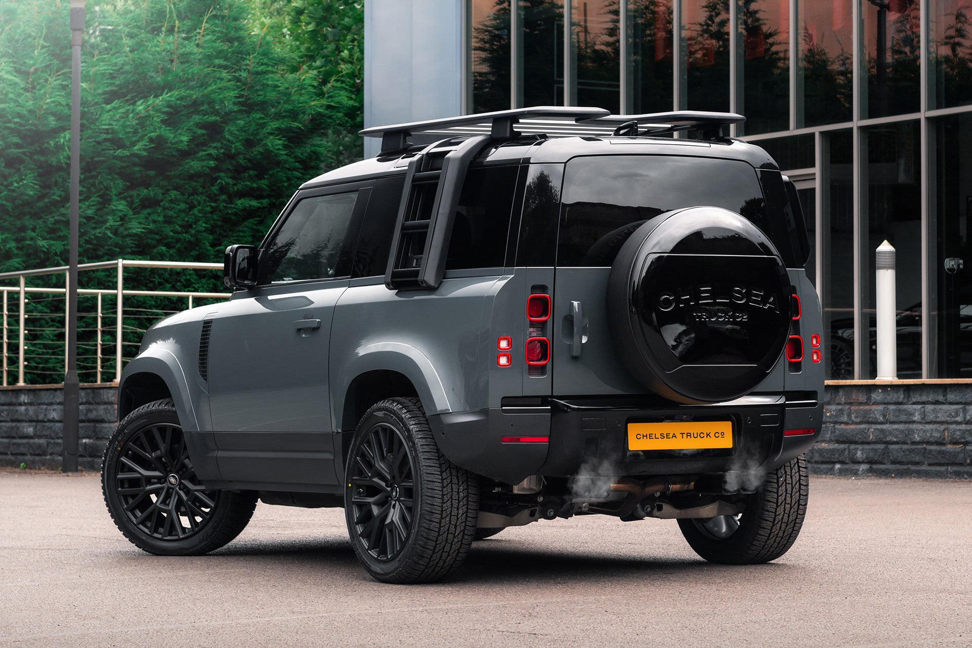 Range Rover Defender Gray Land Rover Defender 90 - Grey Exterior - Project Kahn