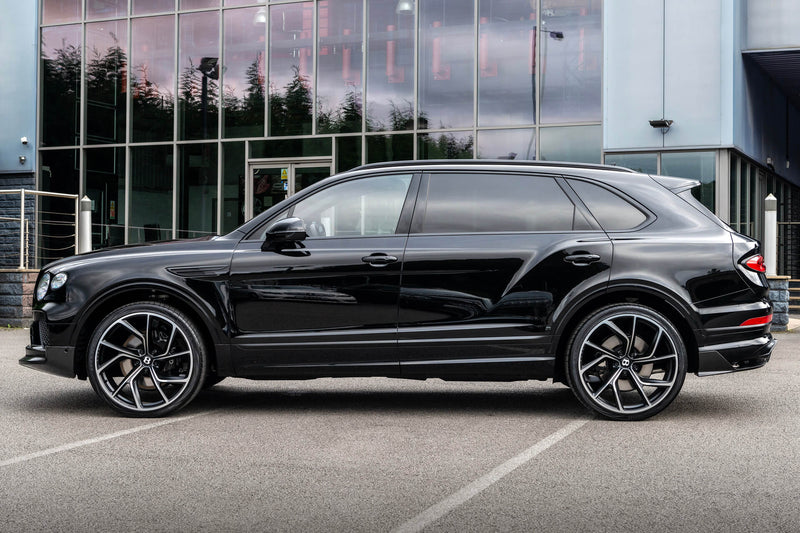Rear View Of Durable Bentley wheels 