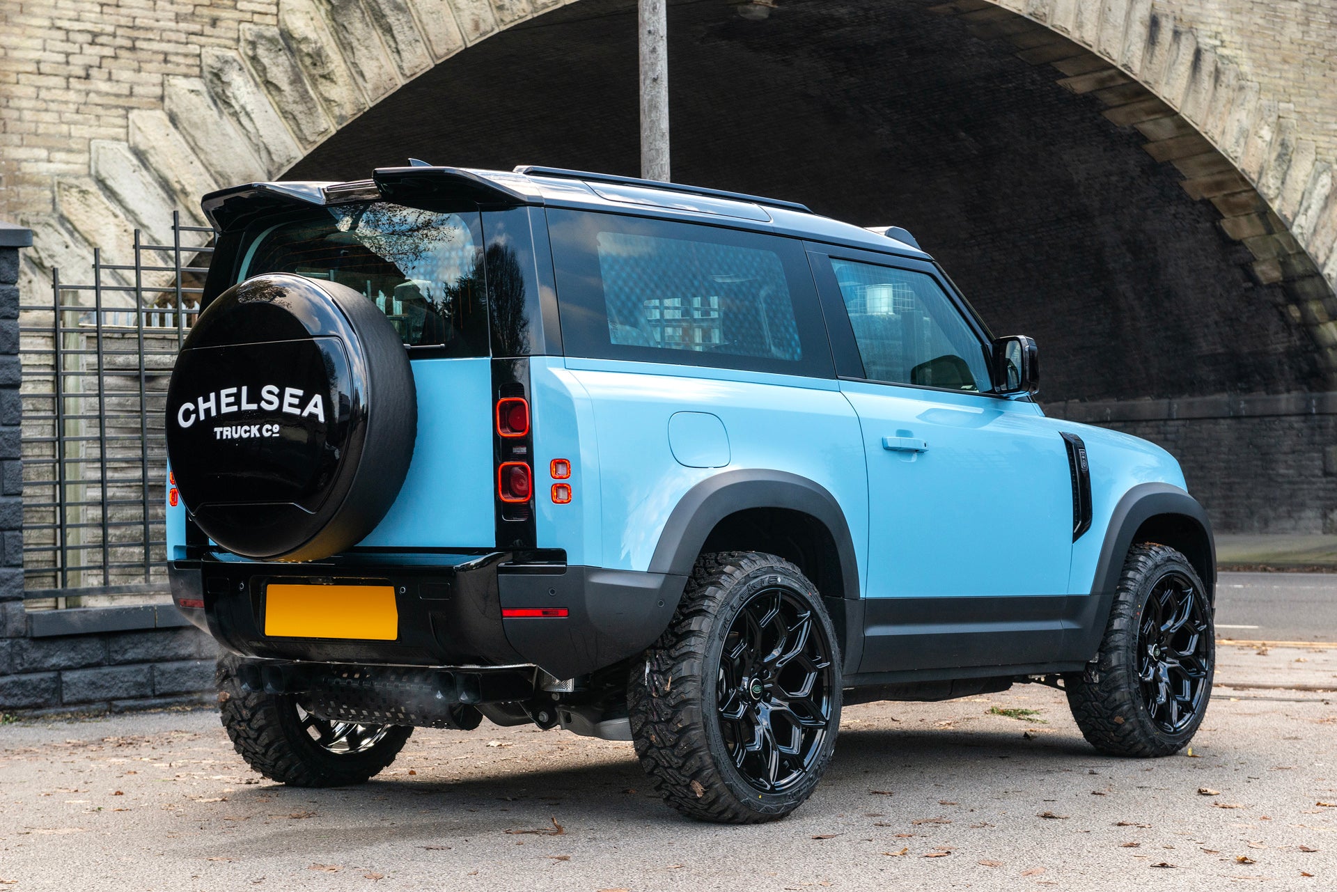 Speedtype Defender Blue Lock Land Rover Defender 90 - Blue Exterior - Project Kahn