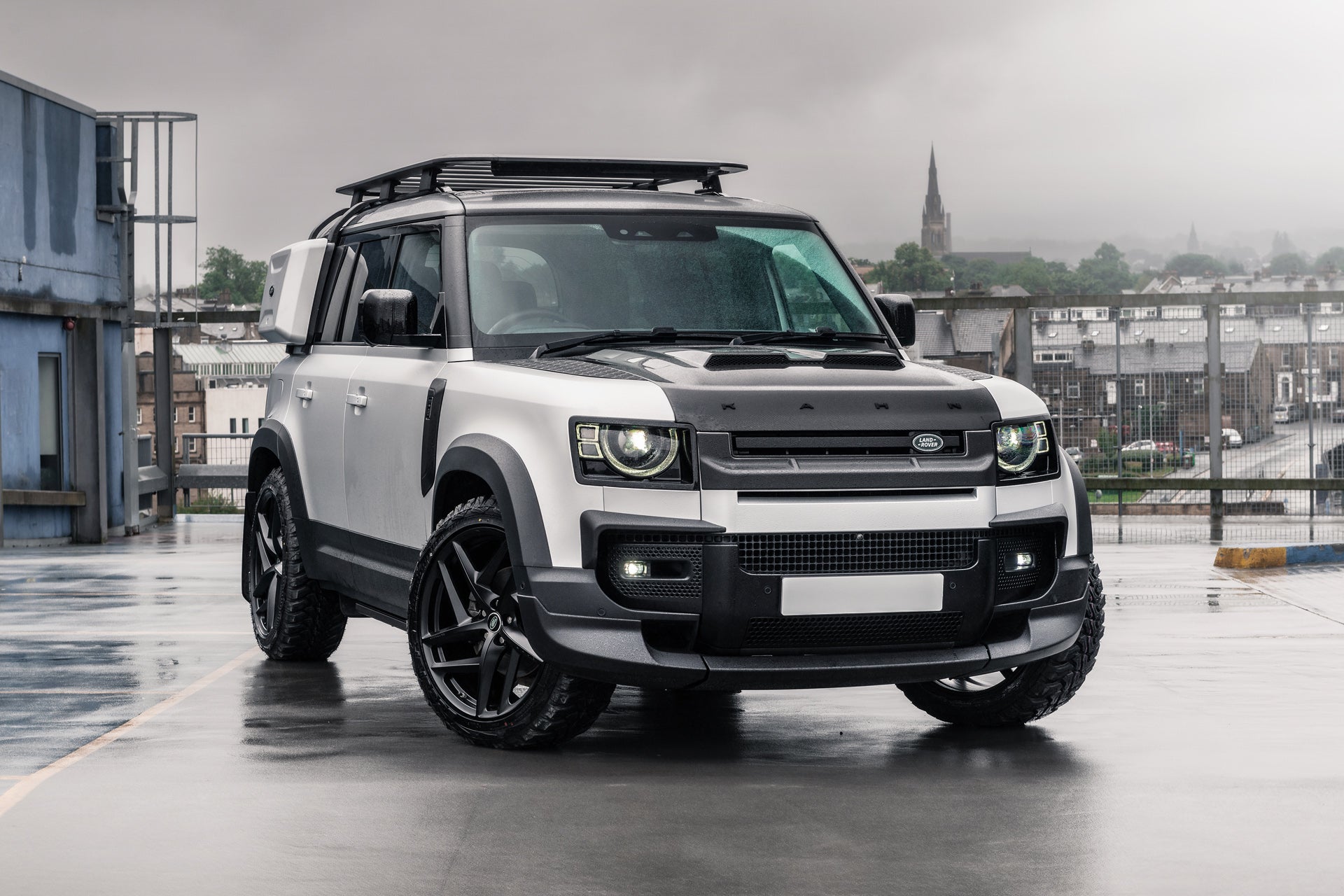 Silver Defender Range Rover Land Rover Defender 110 - Satin Silver Exterior - Project Kahn