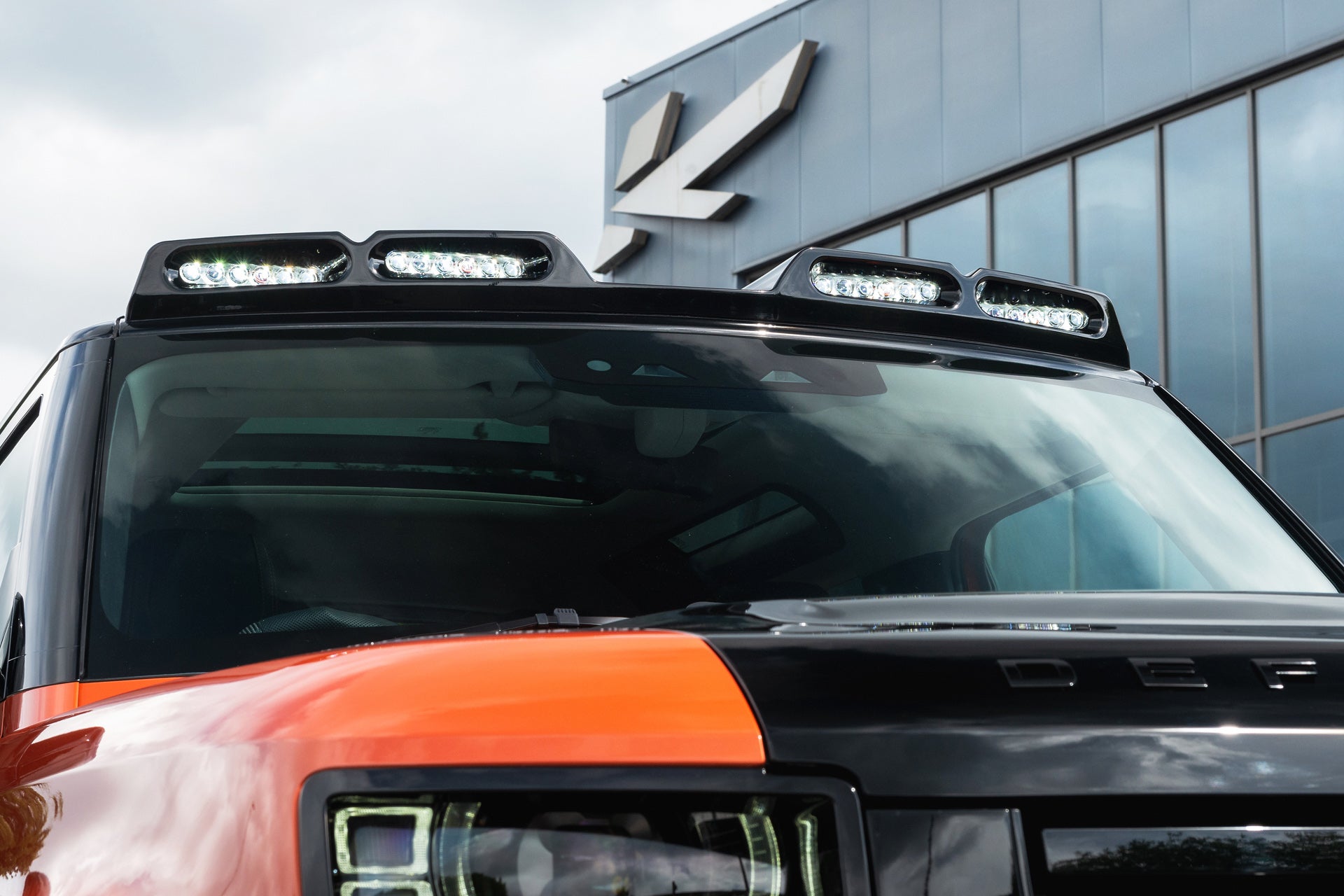 Land Rover Defender (2020-Present) Quad Roof Shield with LED Lights ...