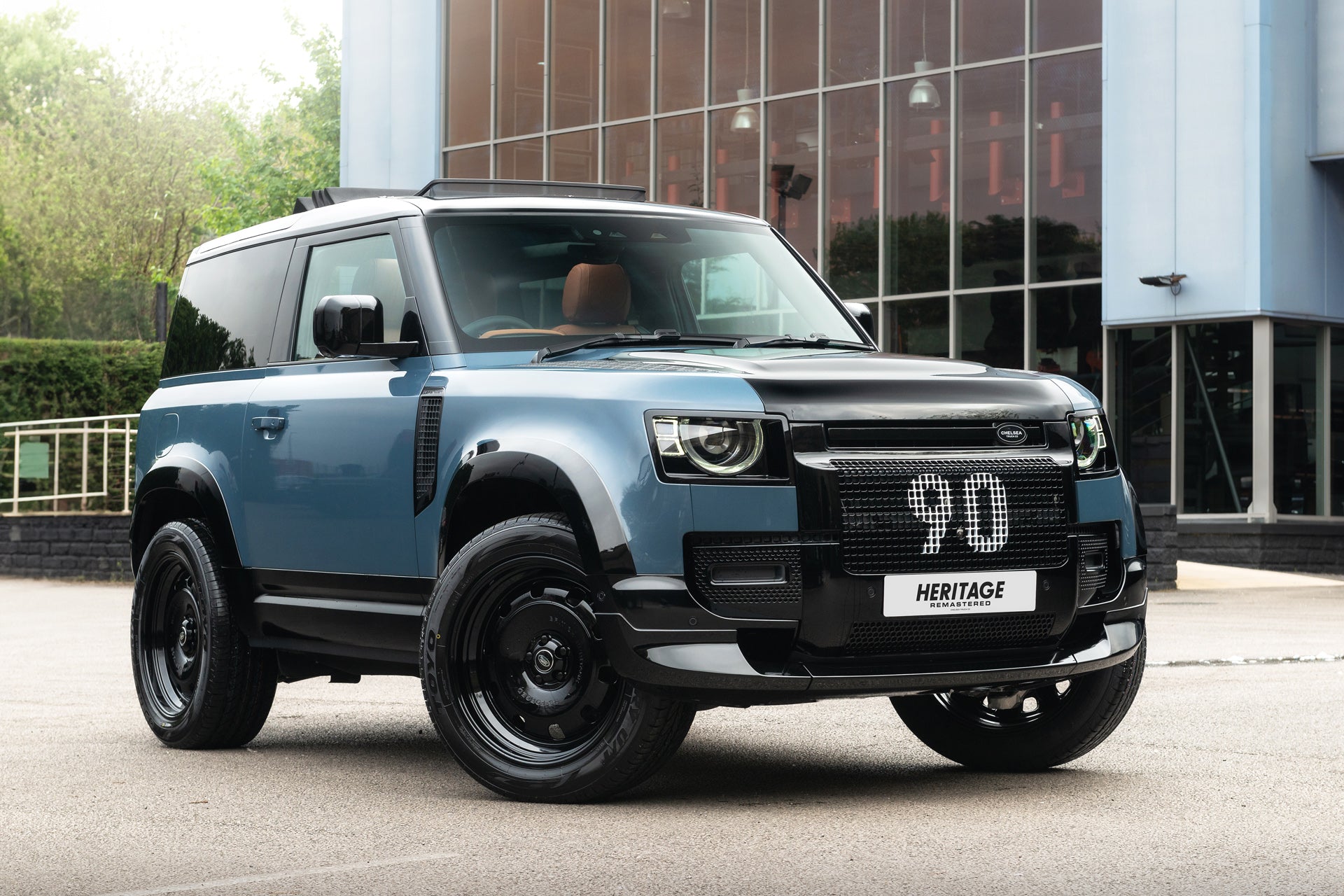 Land Rover Defender 90 Heritage Remastered - Blue Exterior & Tan Inter ...