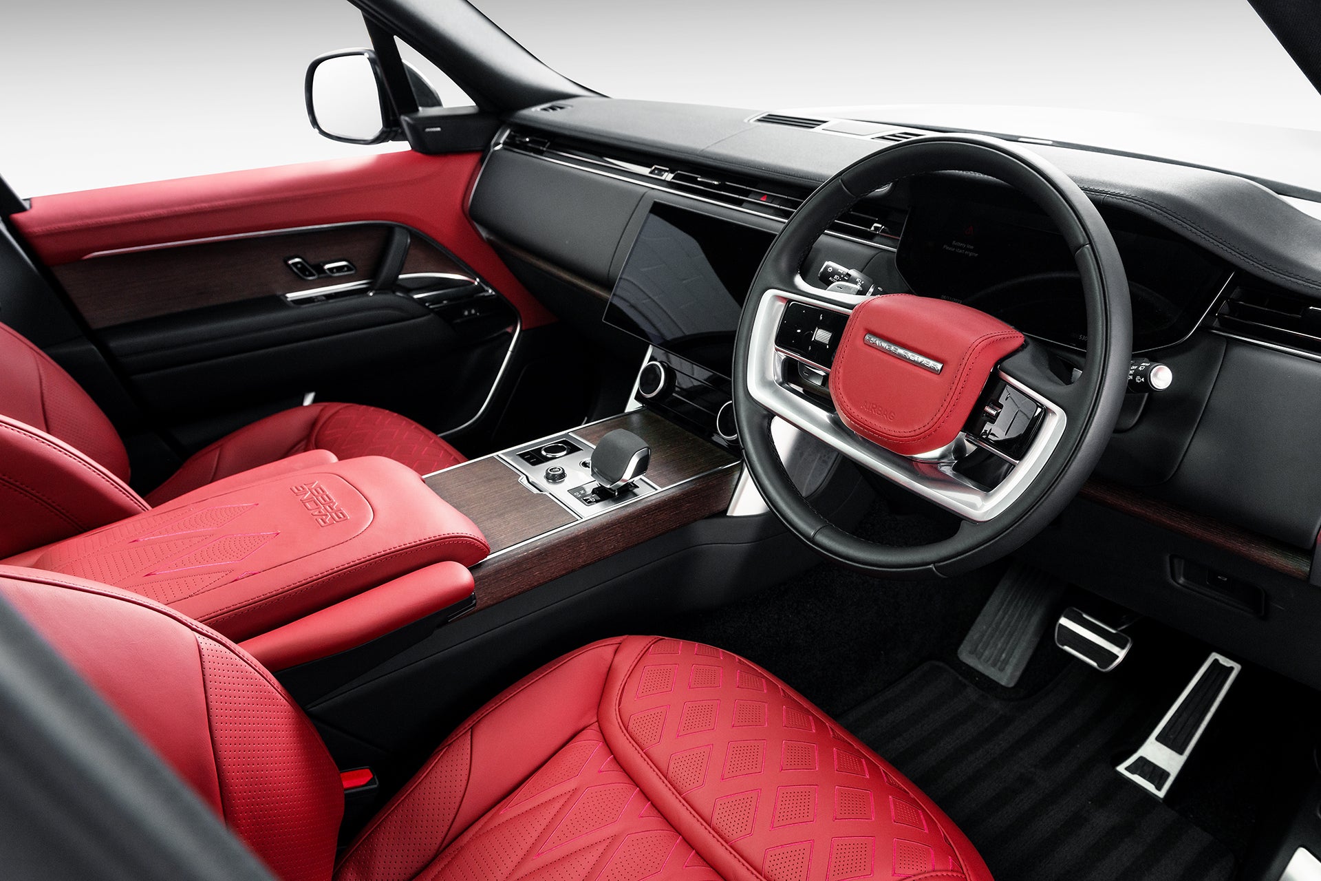 Range Rover Red Nappa Leather Interior - Project Kahn