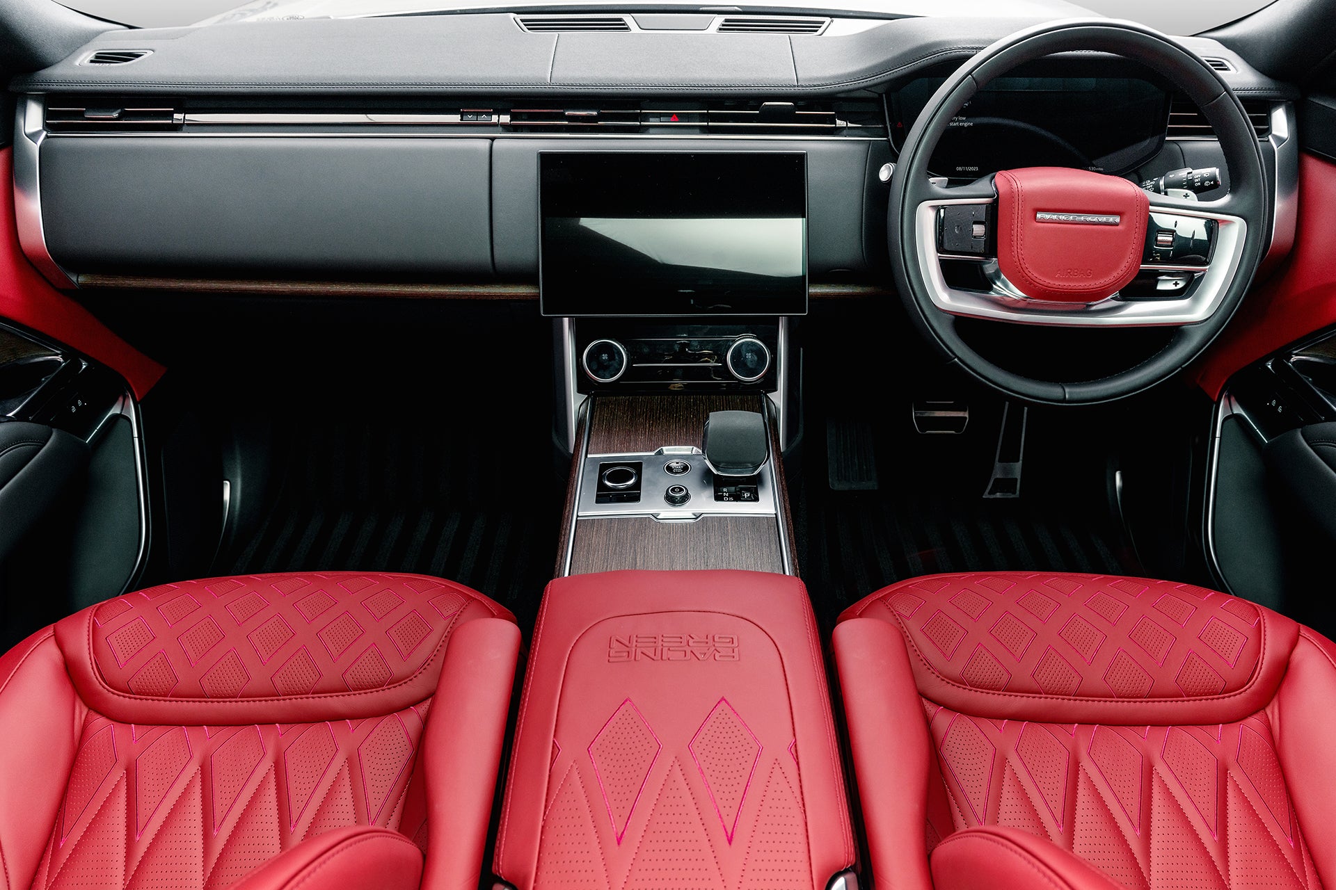 Red Rover Layout Red Leather Interior Range Rover