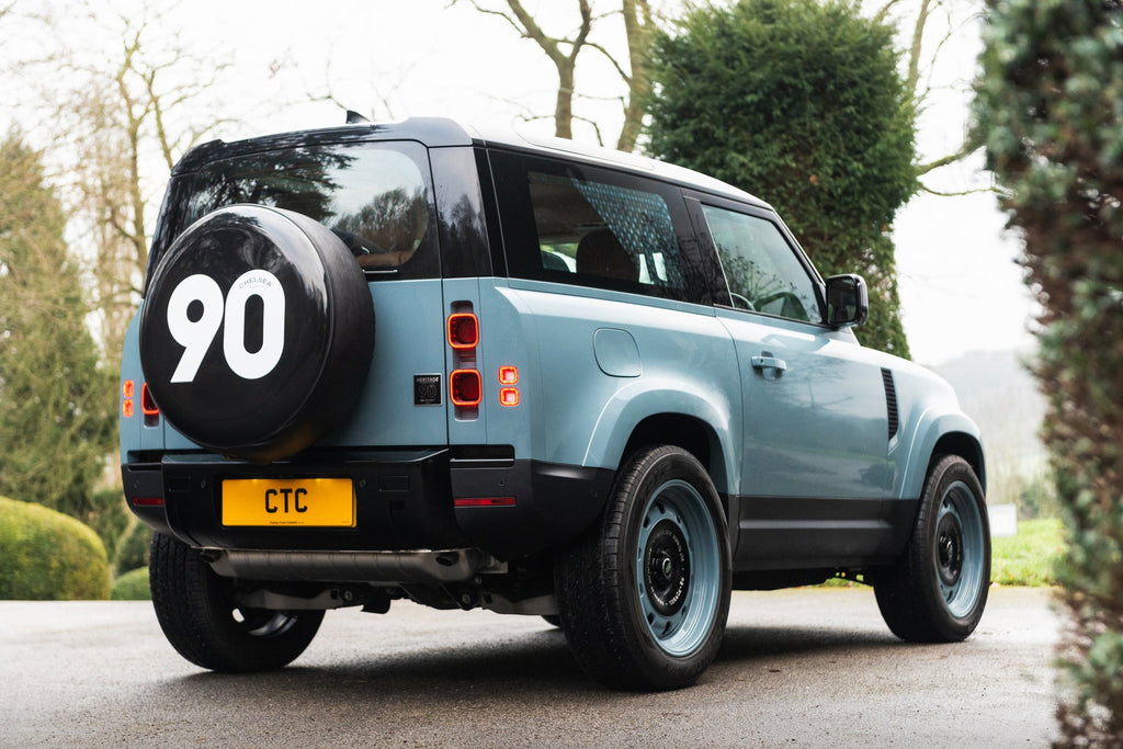 Land Rover Defender 90 Heritage Remastered - Exterior Shore Blue & Tan ...