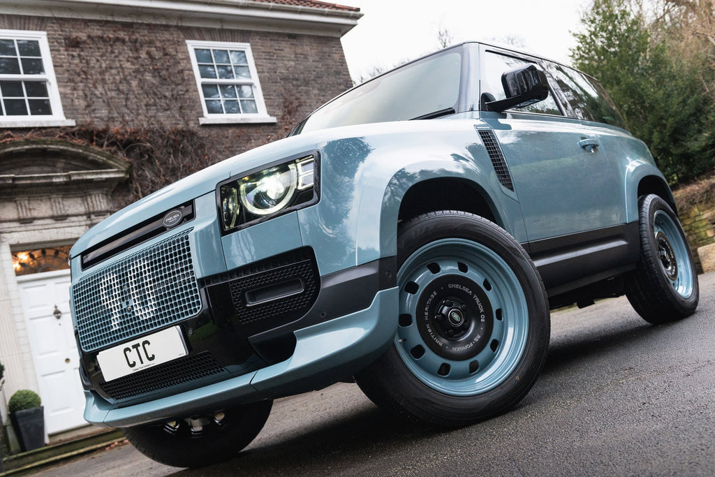Land Rover Defender 90 Heritage Remastered - Exterior Shore Blue & Tan ...
