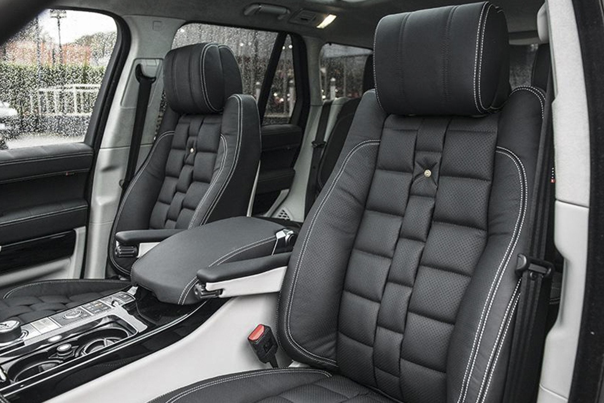 Buy Range Rover black leather seats online

