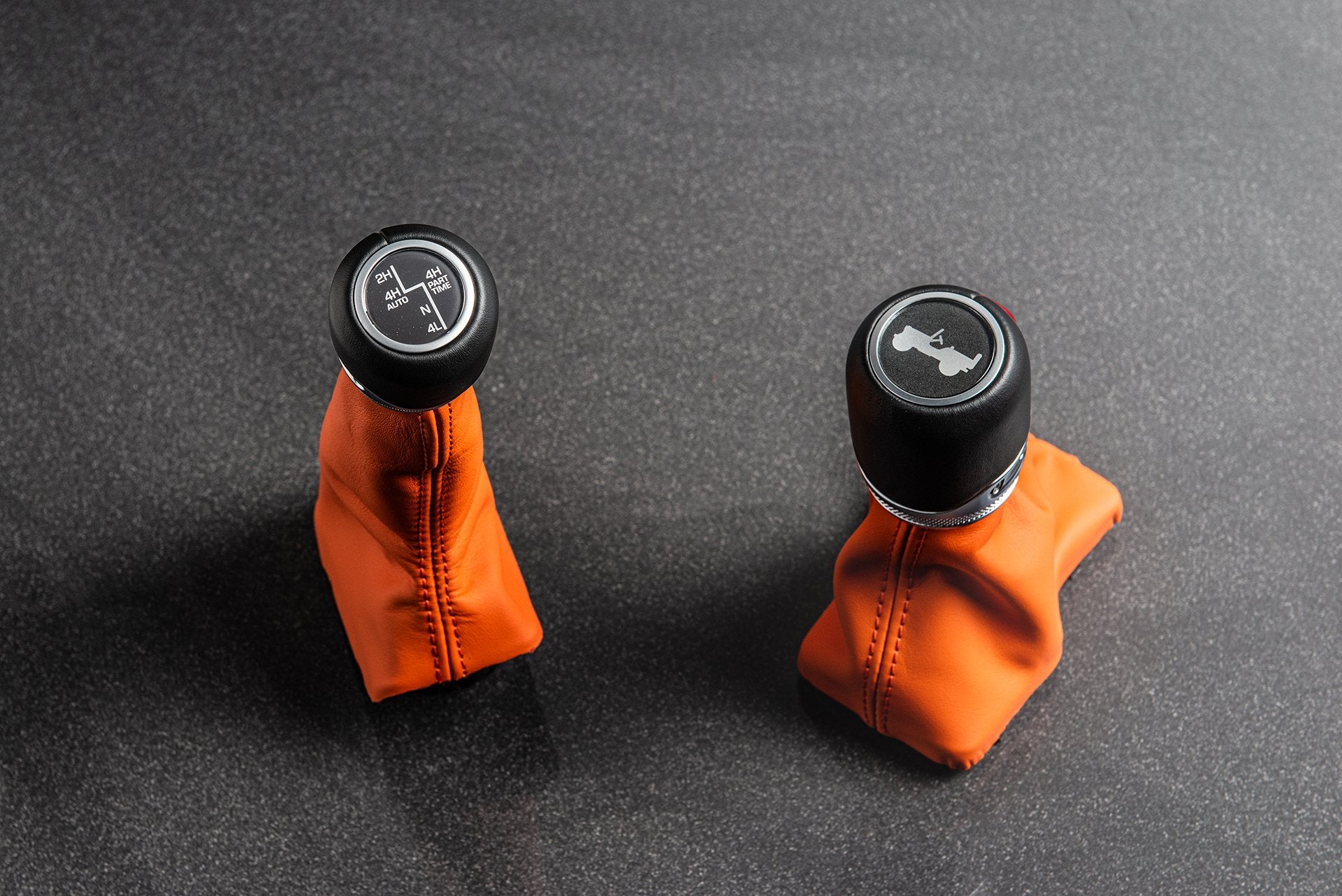 Front View of the Jeep Wrangler Gear Shift designed by Kahn