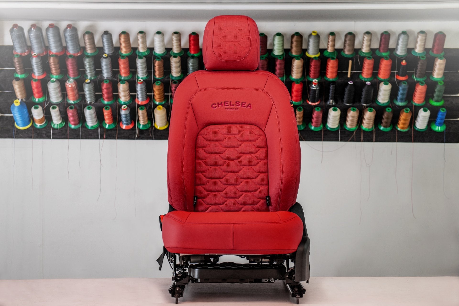 Land Rover Defender 130 Red Comfort Leather Interior 