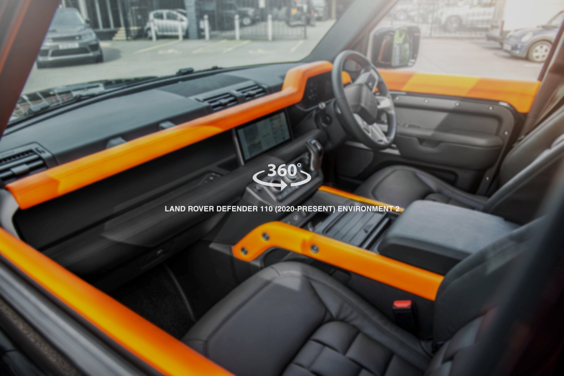 Wider view of the Defender 110 trims and cabin layouts on sale