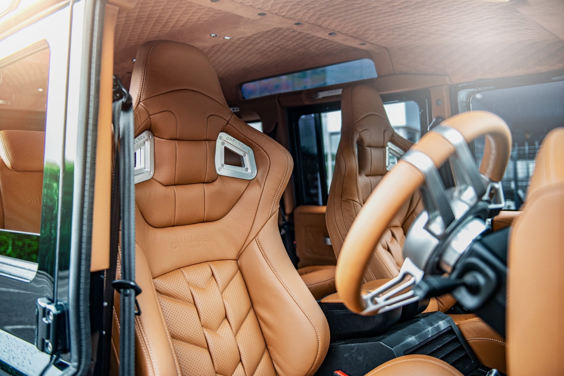 Classic Land Rover Defender 110 Leather Interior