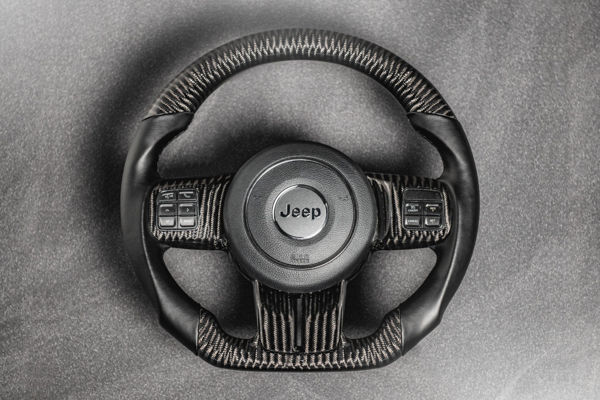 Jeep Wrangler JK (2011-2018) Exposed Carbon Steering Wheel