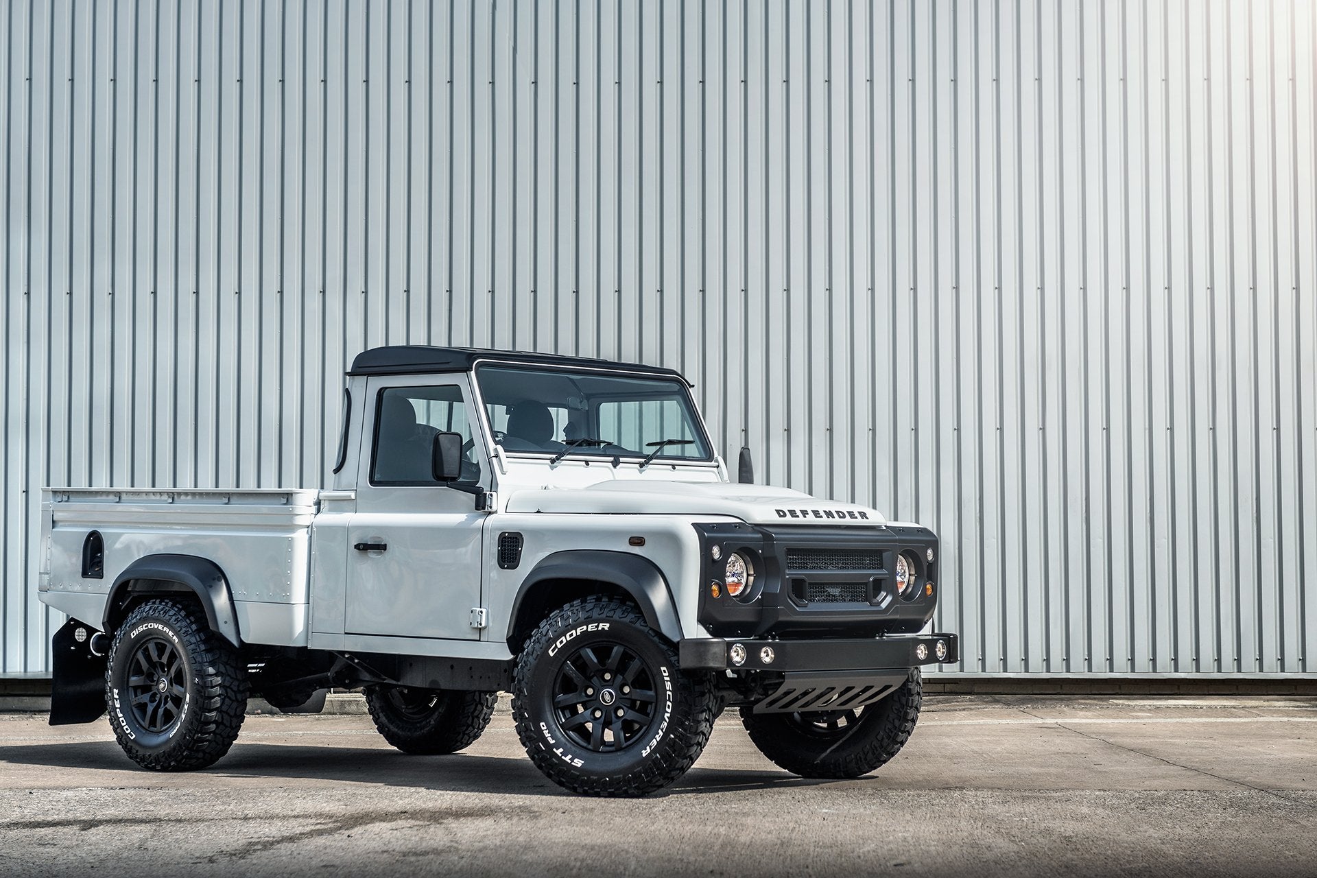Classic Land Rover Defender 110 Single Cab Pick-Up Wide Track Conversion