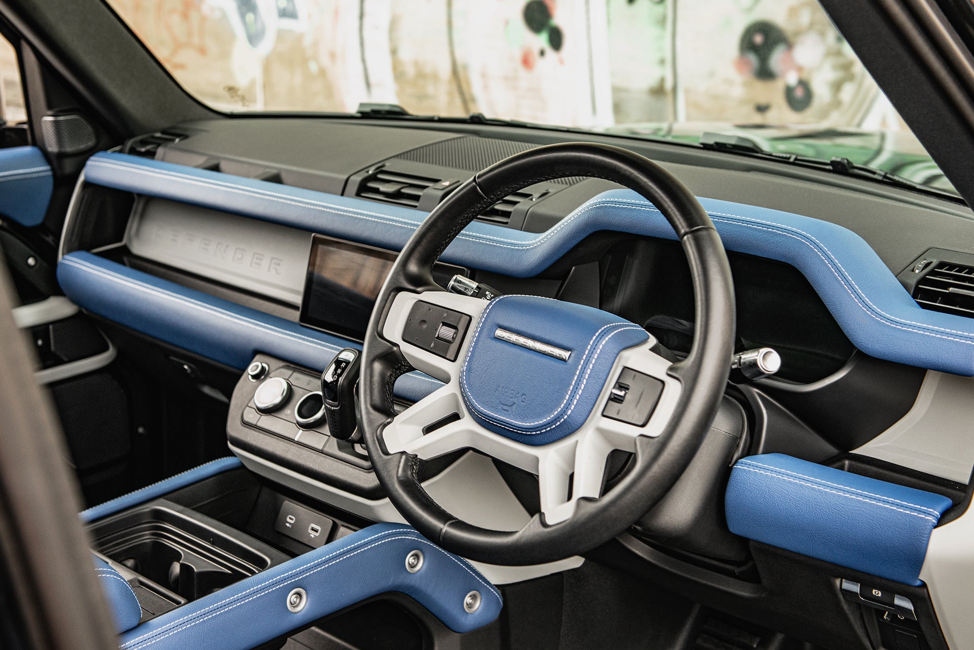 Land Rover Defender 90 - Blue Leather Interior | Designed By Kahn ...