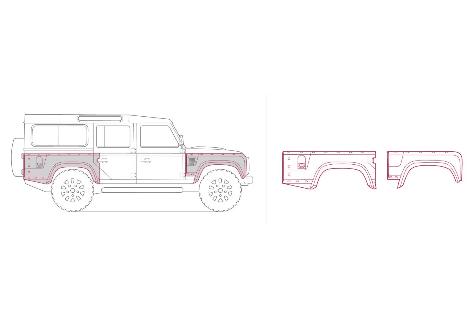 Defender 110 Kit Land Rover Defender 110 | Wide Track Body Kit | Project Kahn