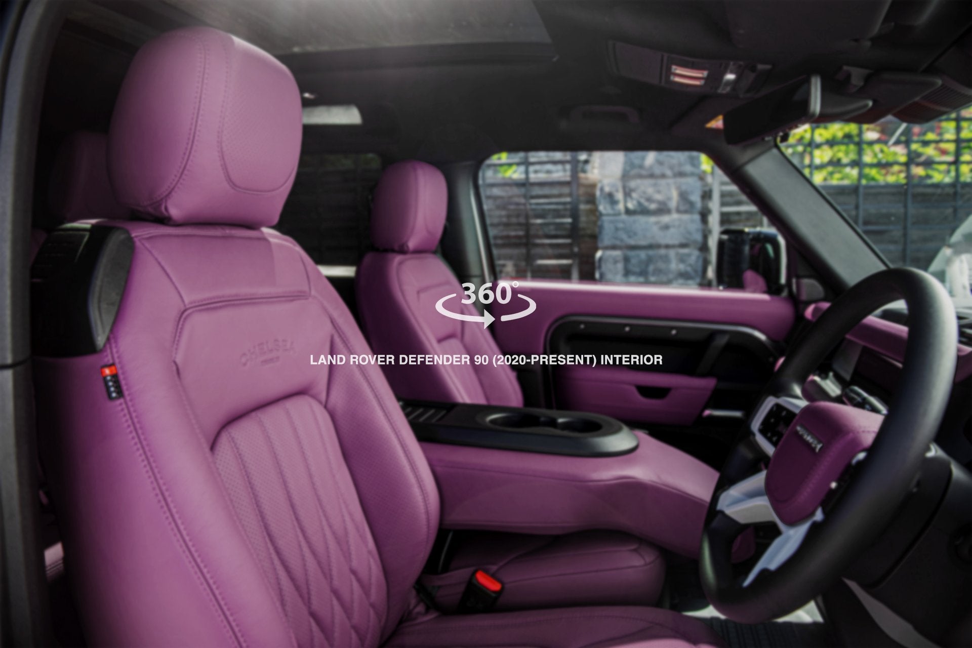 Defender 110 (2020-Present) Volcanic Pink Comfort Interior 360 View ...
