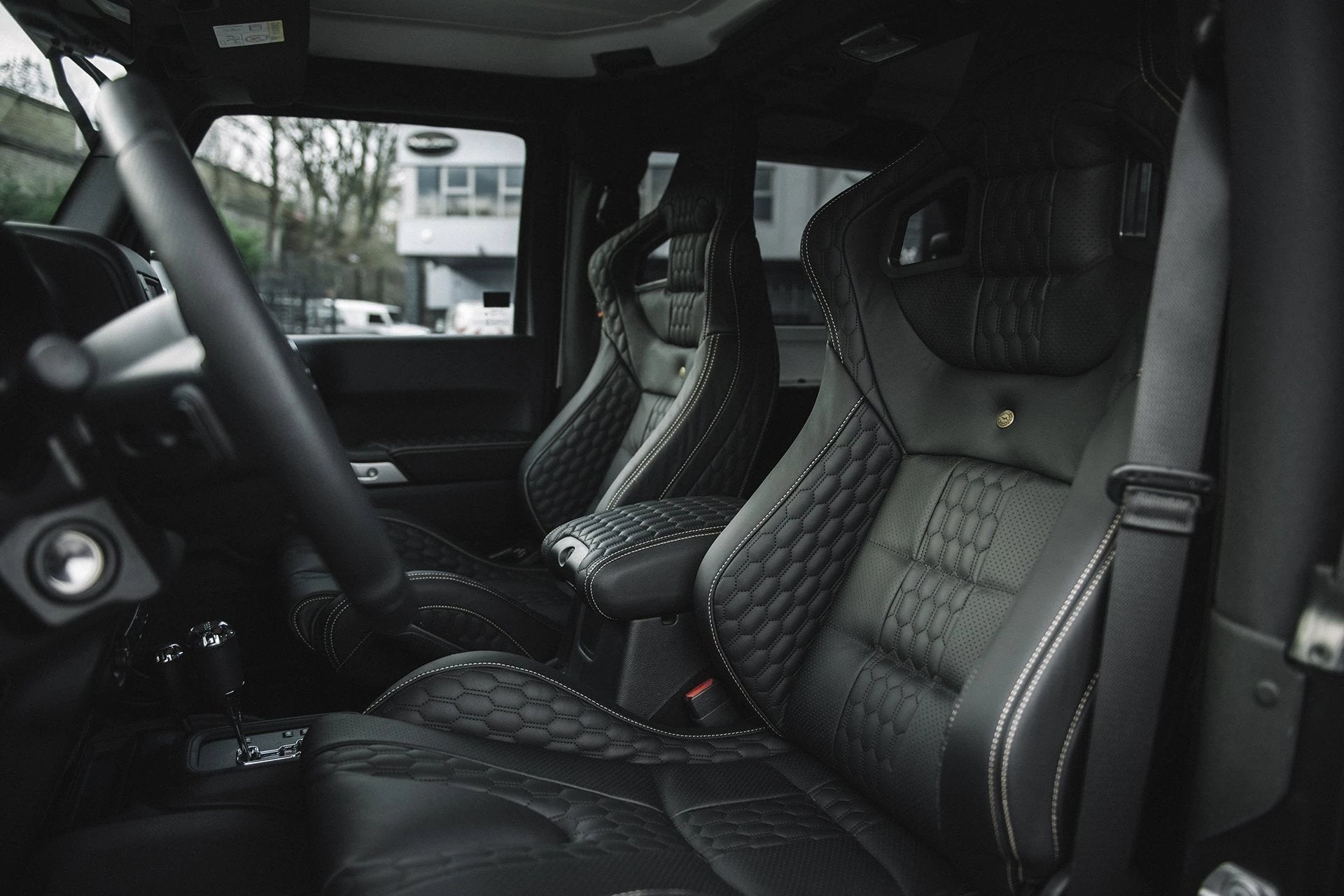 Custom Black Sport Leather Interior for Jeep Wrangler JK 4 Door