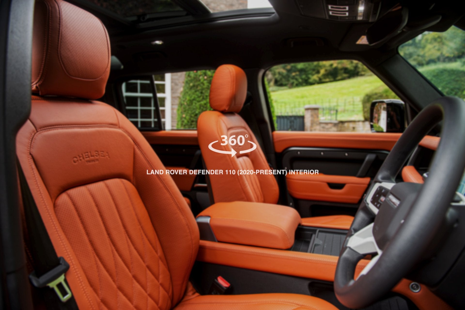 Land Rover Defender 110 (2020-Present) 7 Seats Comfort Leather Interior 360° Tour in Volcanic Orange on sale 