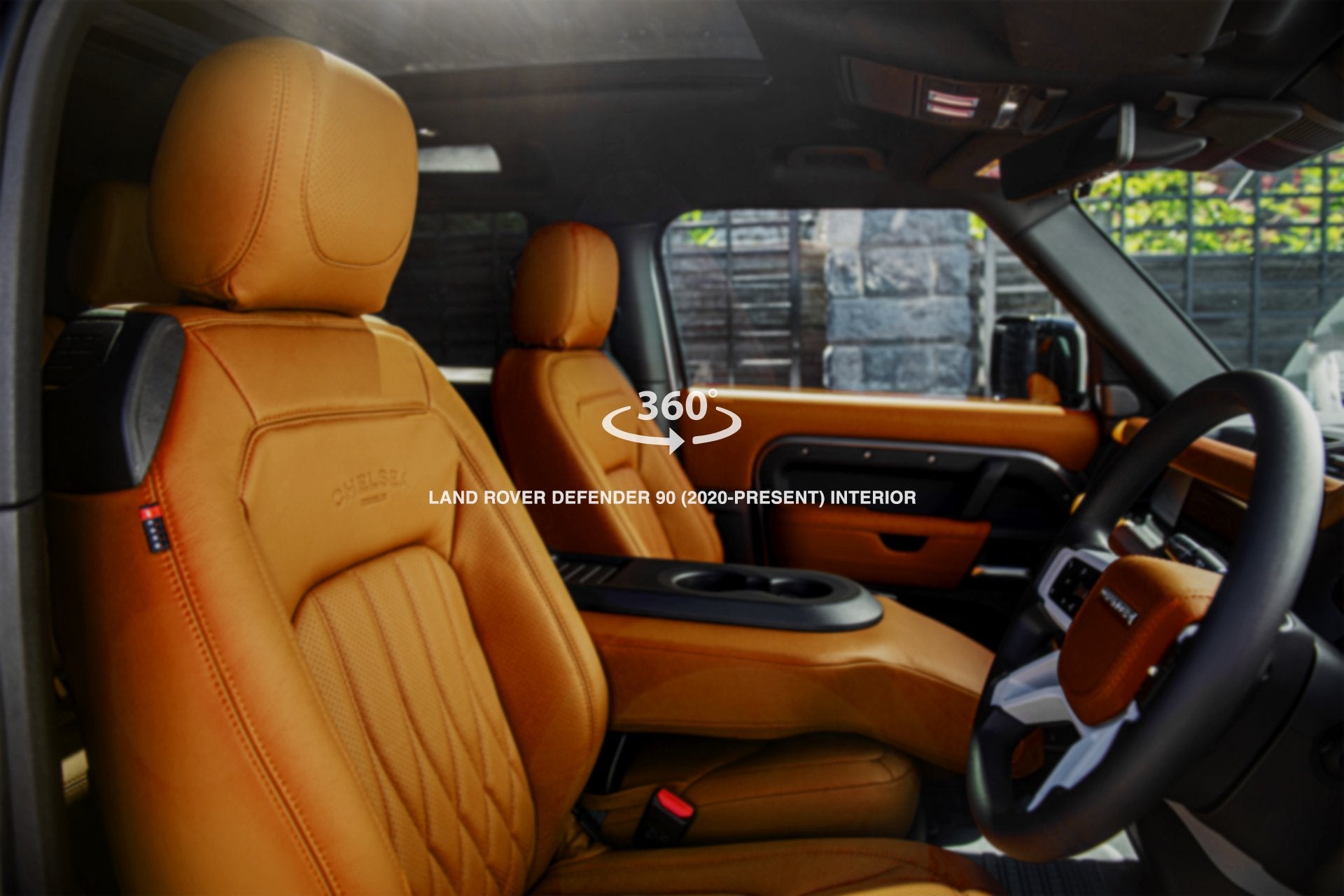 Wider view of the Land Rover Defender 90 (2020-Present) Comfort Leather Interior on sale
