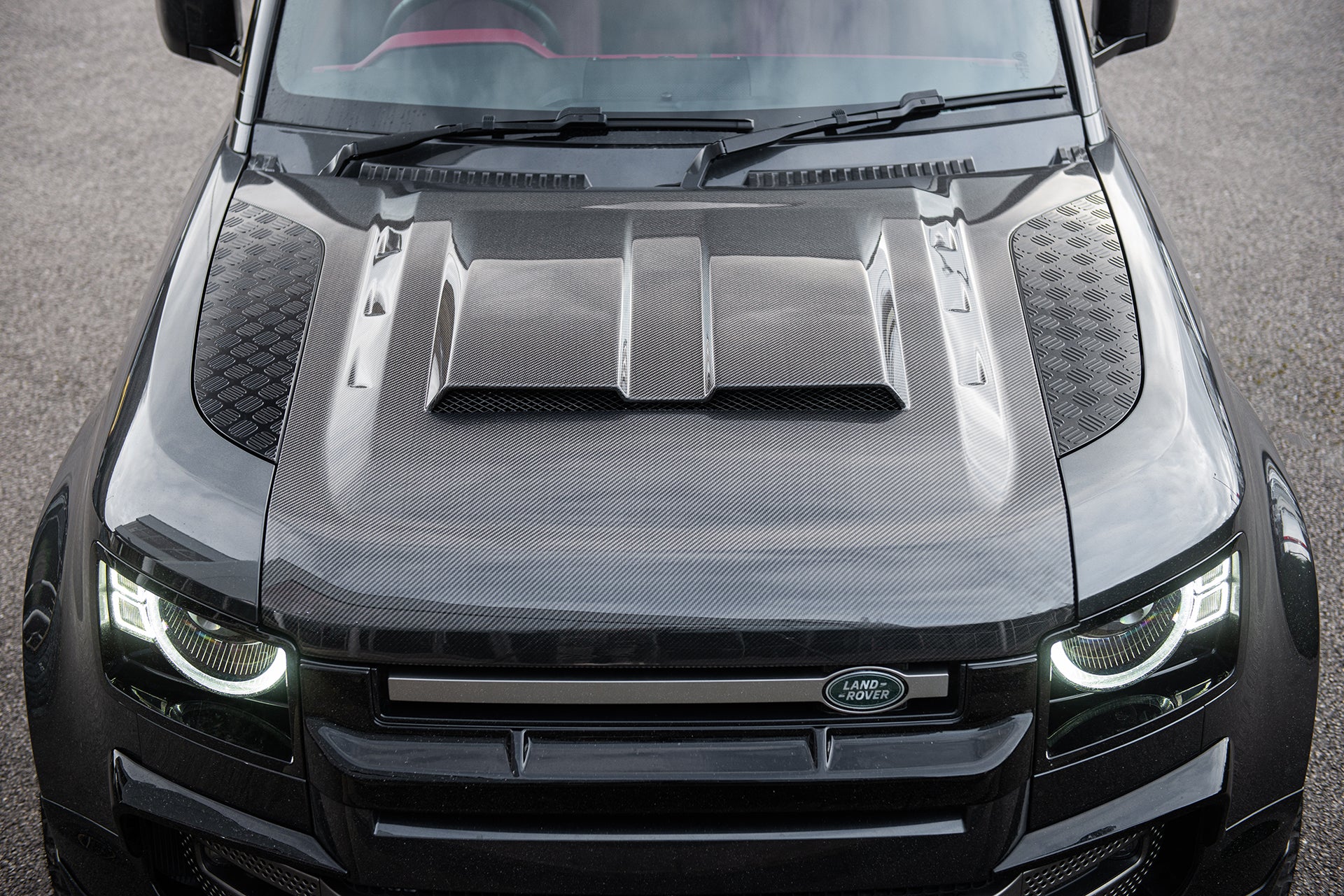 Land Rover Defender (2020 Onwards) Exposed Carbon Vented Bonnet ...