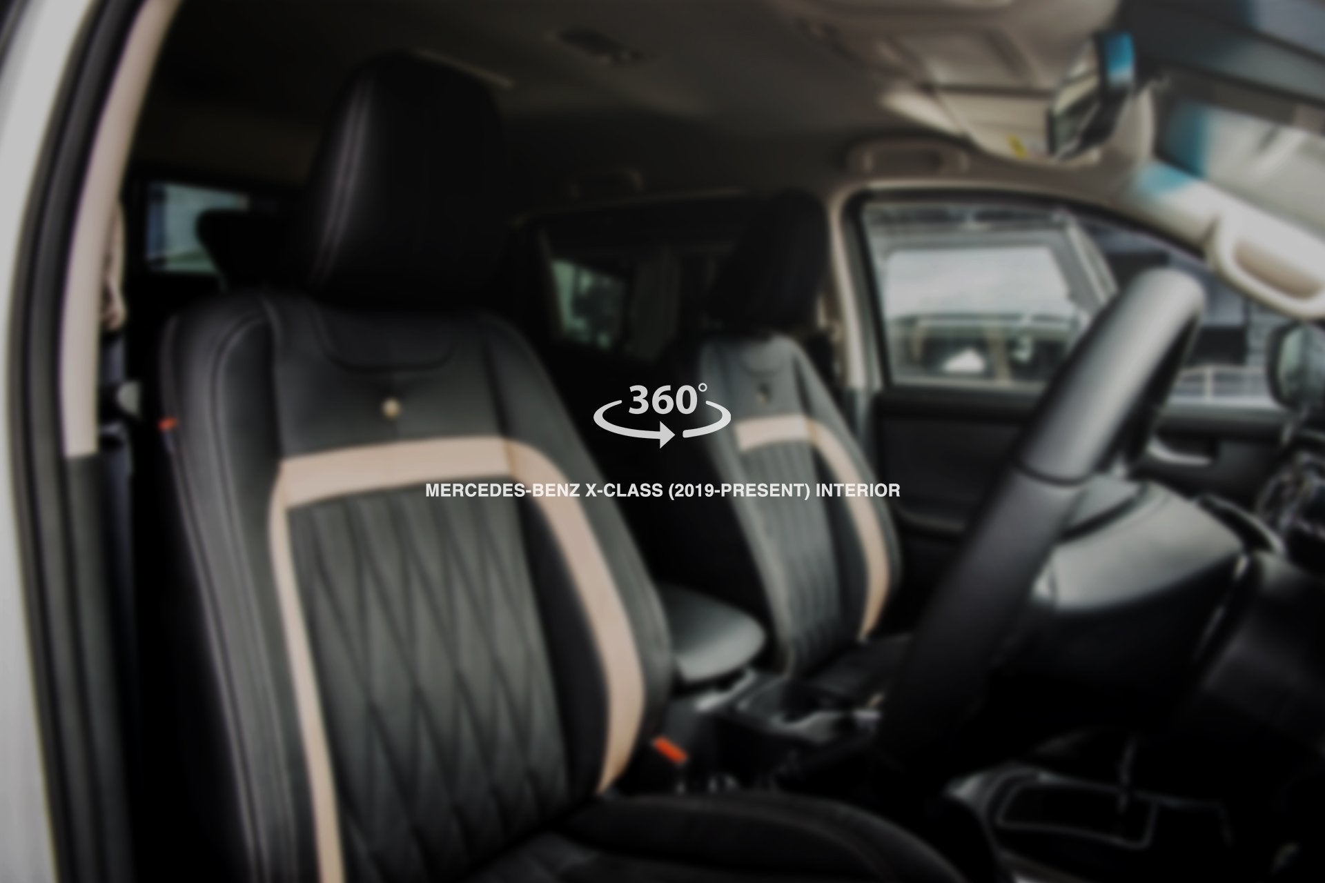 Mercedes X-Class (2019-Present) comfort Interior in Black & cream designed by Project Kahn