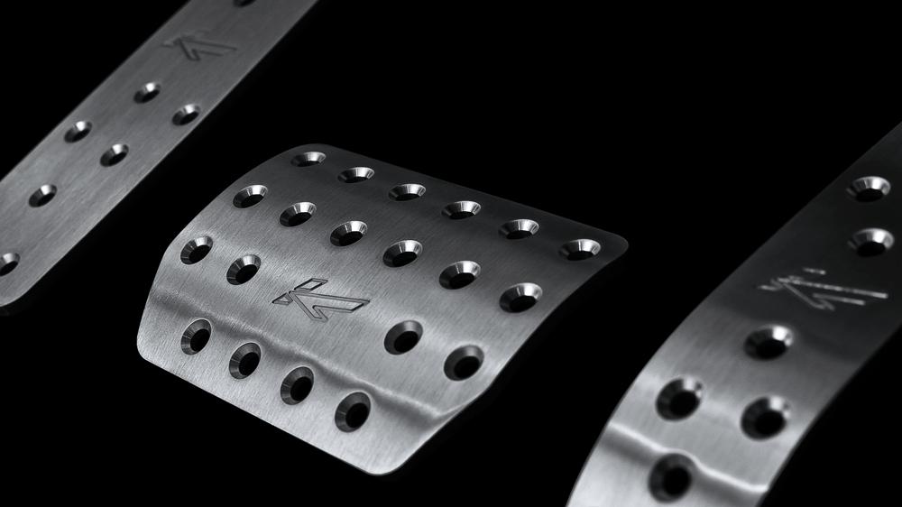 Porsche Panamera (2010-2016) Vented Foot Pedals In Machined Aluminium by Kahn - Image 1846