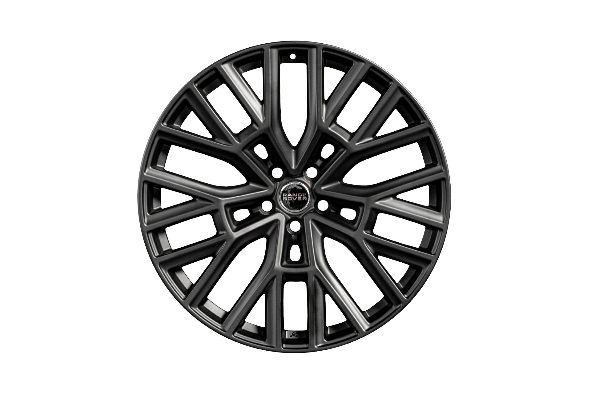 Full View Of The Range Rover Sport Black Wheels 