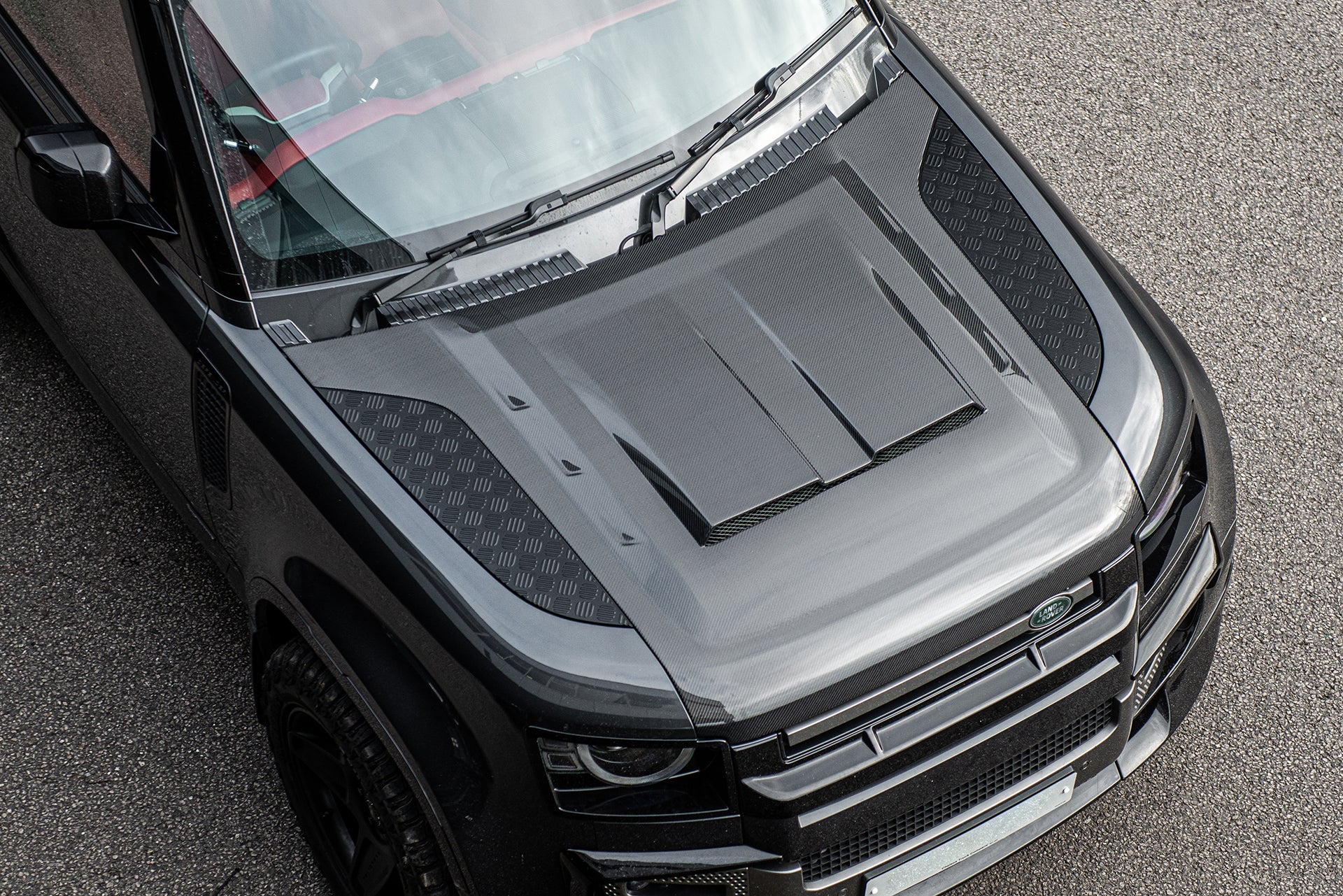 Land Rover Defender (2020 Onwards) Exposed Carbon Vented Bonnet ...
