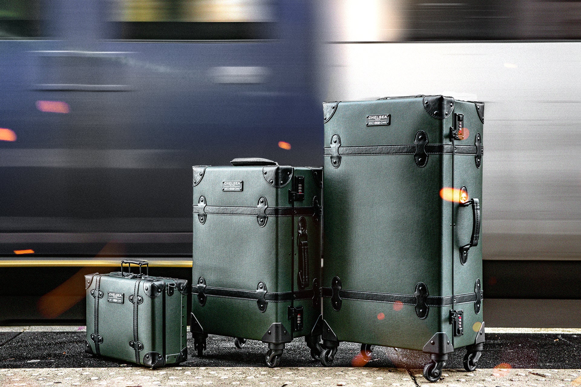 Vintage Inspired Travel Luggage Set Chelsea Truck Company Project Kahn