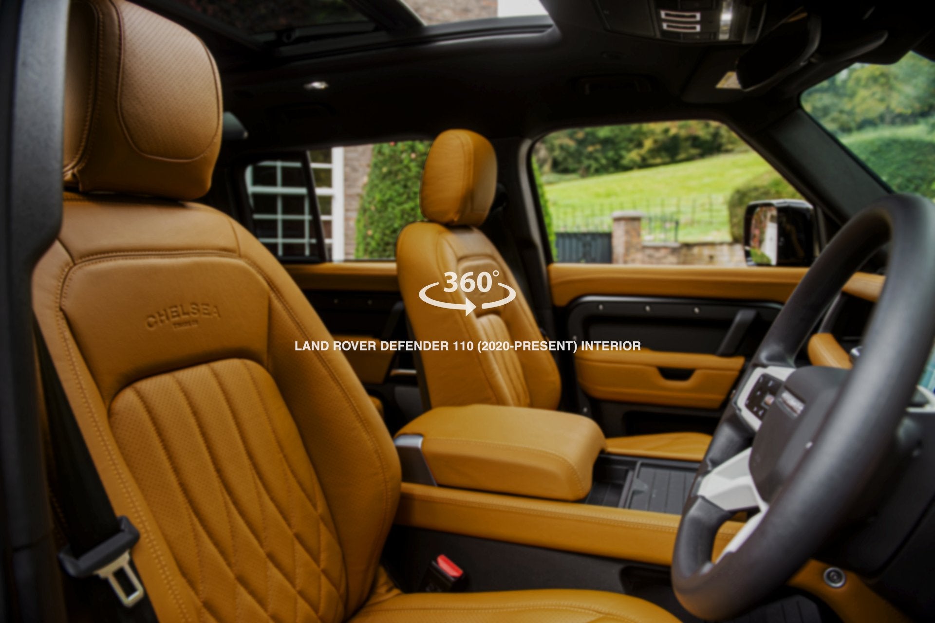 Land Rover Defender 110 (2020-Present) 7 Seats volcanic yellow Comfort Leather Interior 360° Tour
