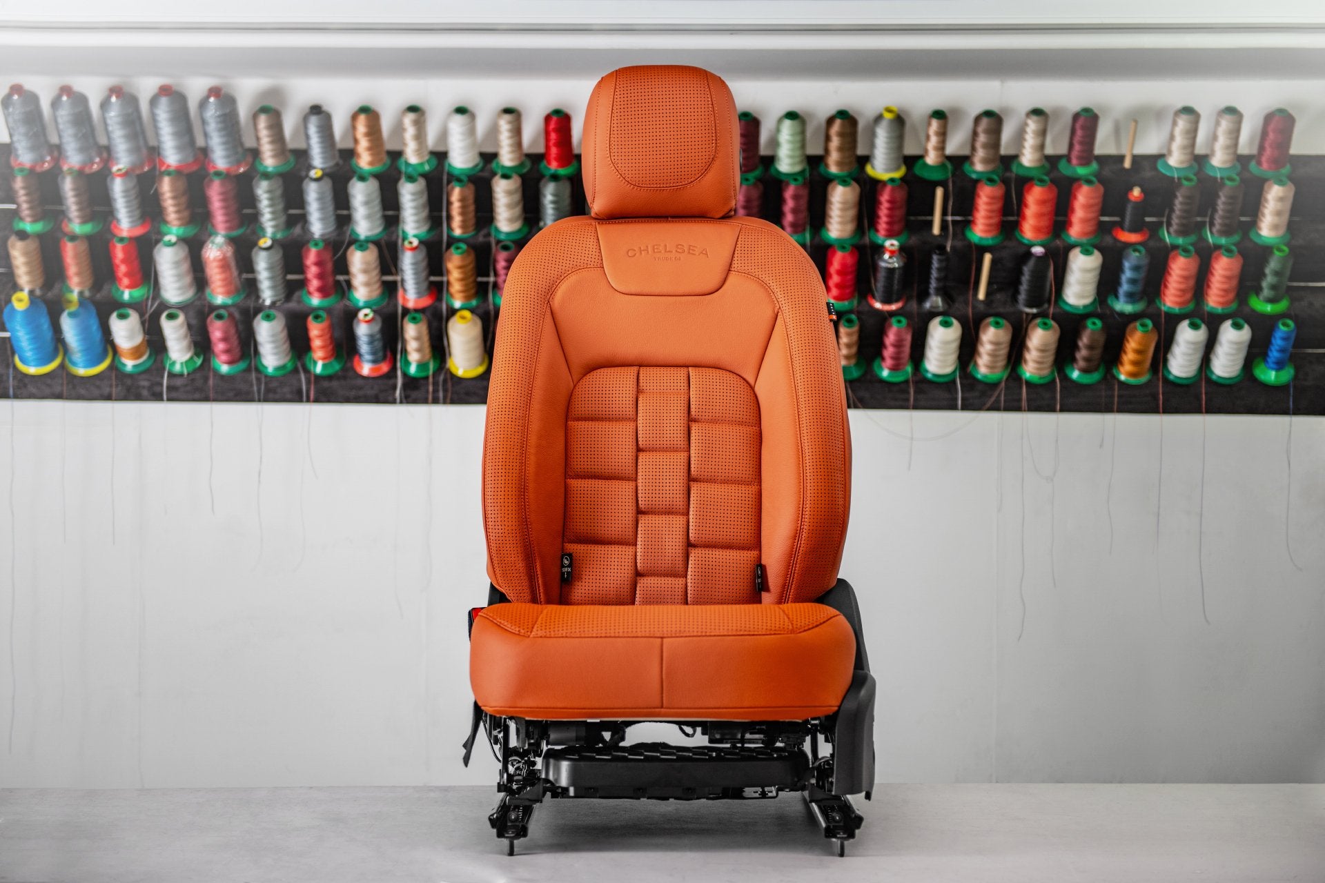 Land Rover Defender 90 (2020-Present) 3D Modular Design Orange Leather Interior - Project Kahn