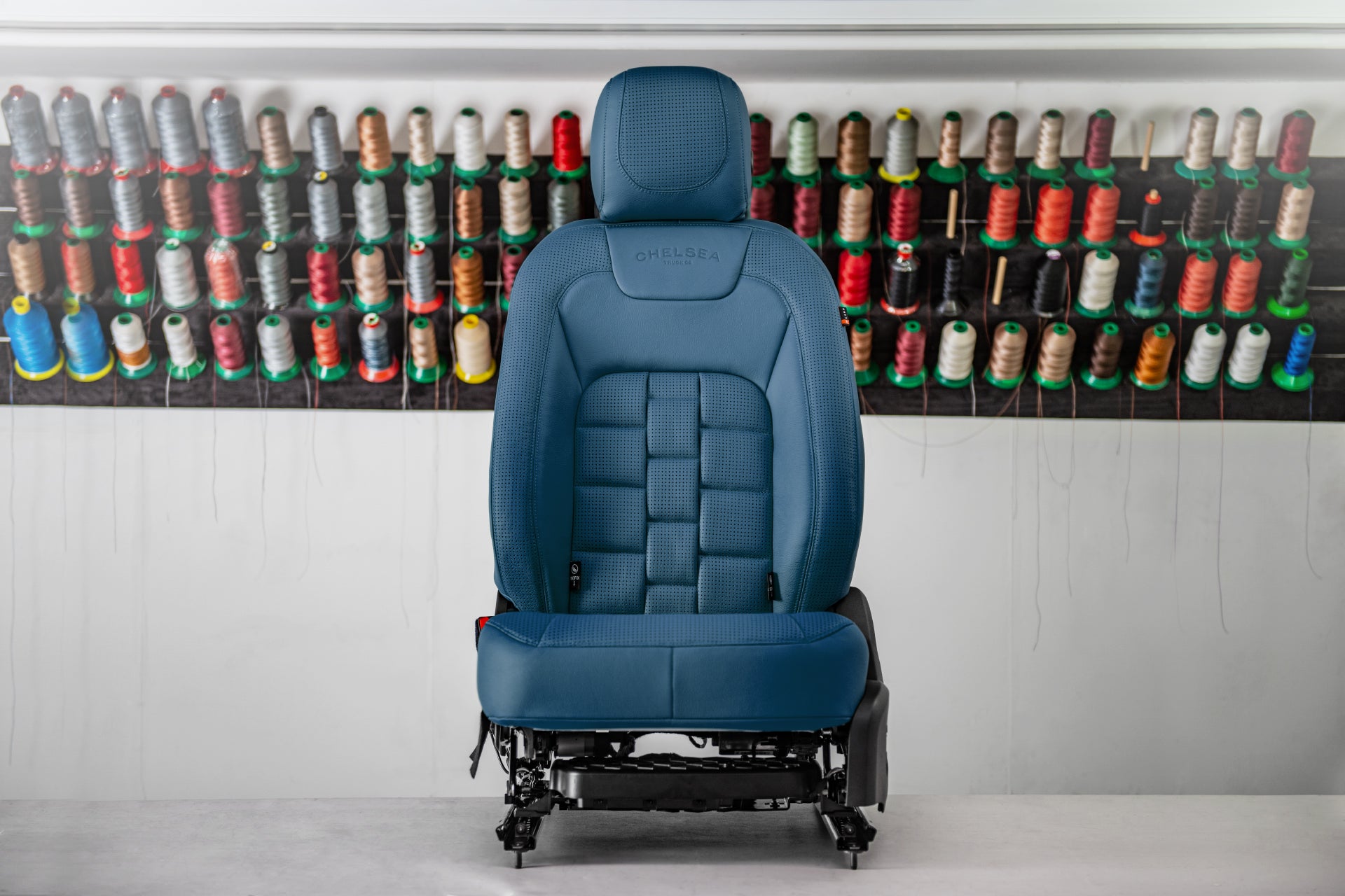 Full View of the buy Volcanic Blue leather interior