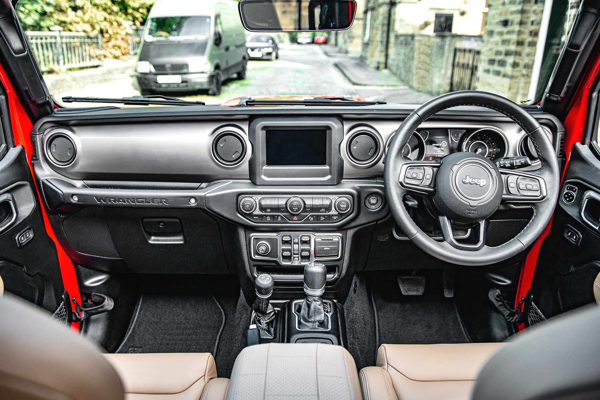 Jeep Wrangler JL 4 Door Leather Sports Interior In Cream - Project Kahn