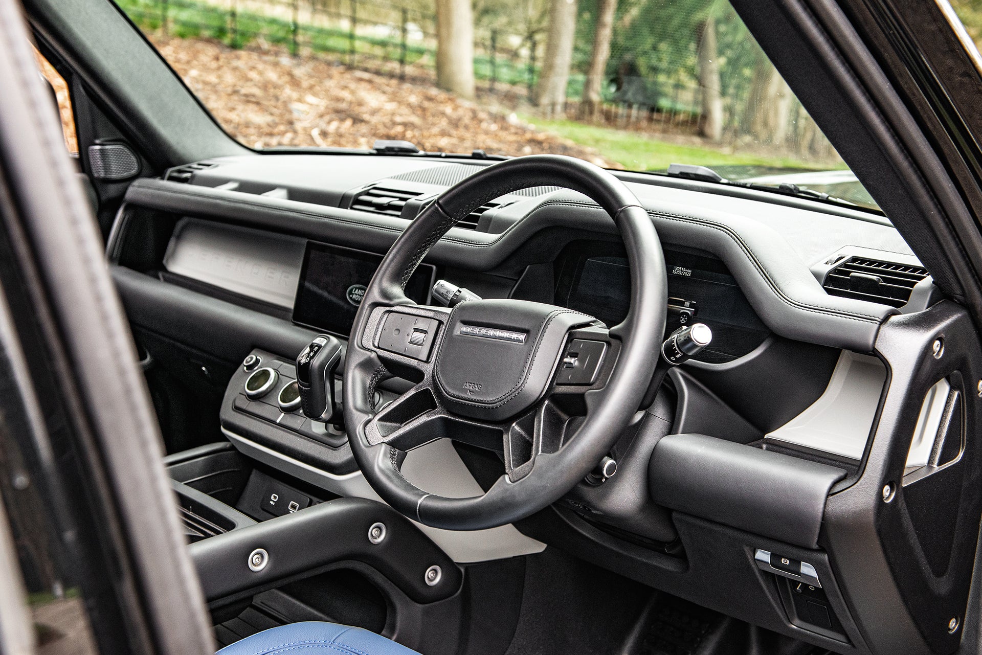 Land Rover Defender 110 Leather Interior Blue Project Kahn Land Rover Defender 110 Leather Interior Blue Project Kahn