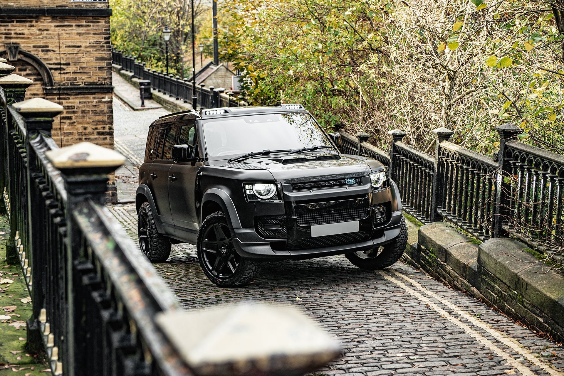 Land Rover Defender 110 Shell Black Exterior & Tailored Conversions | Land Rover Defender 110 | Kahn ...
