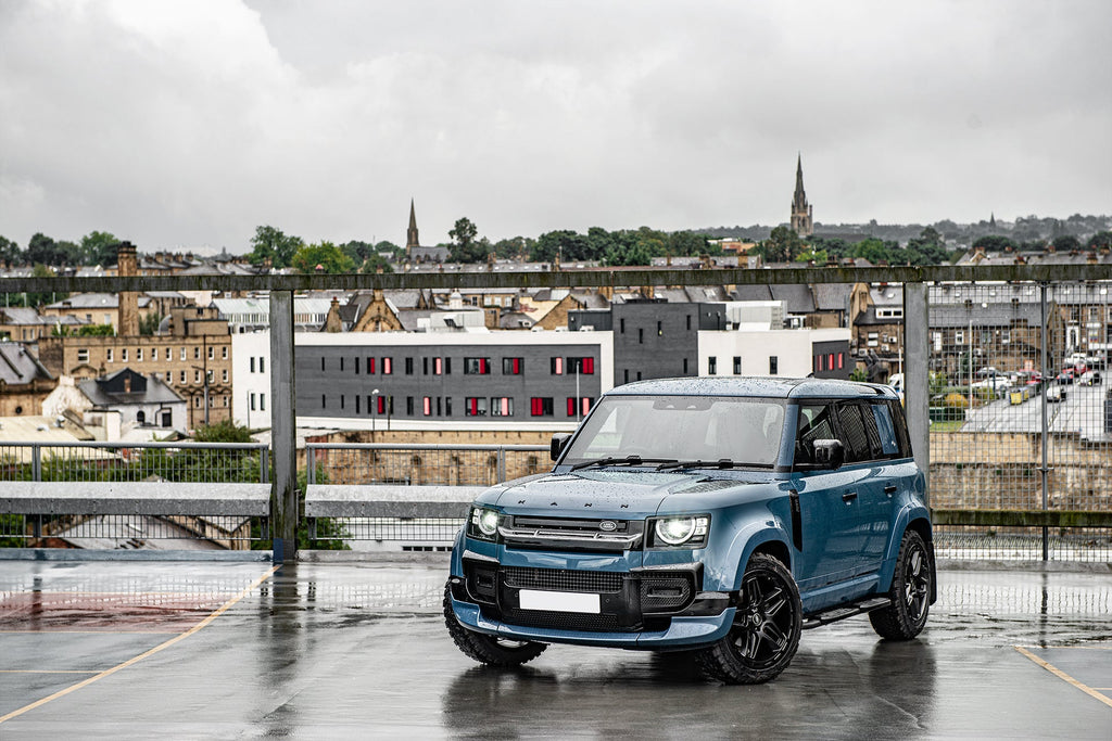 Blue Exterior & Tailored Conversion for Land Rover Defender 110 | Kahn ...