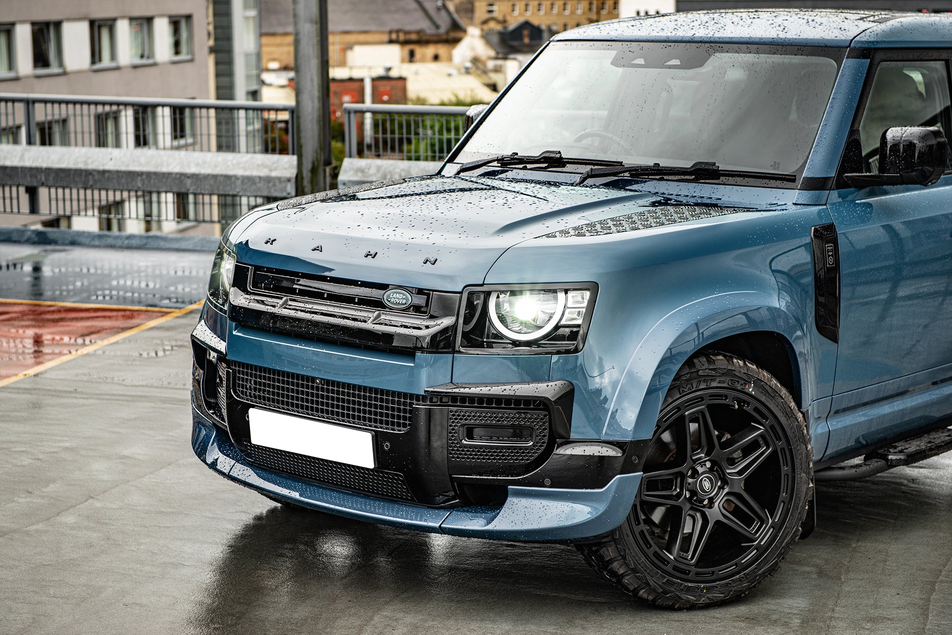 Blue Exterior & Tailored Conversion for Land Rover Defender 110 | Kahn ...