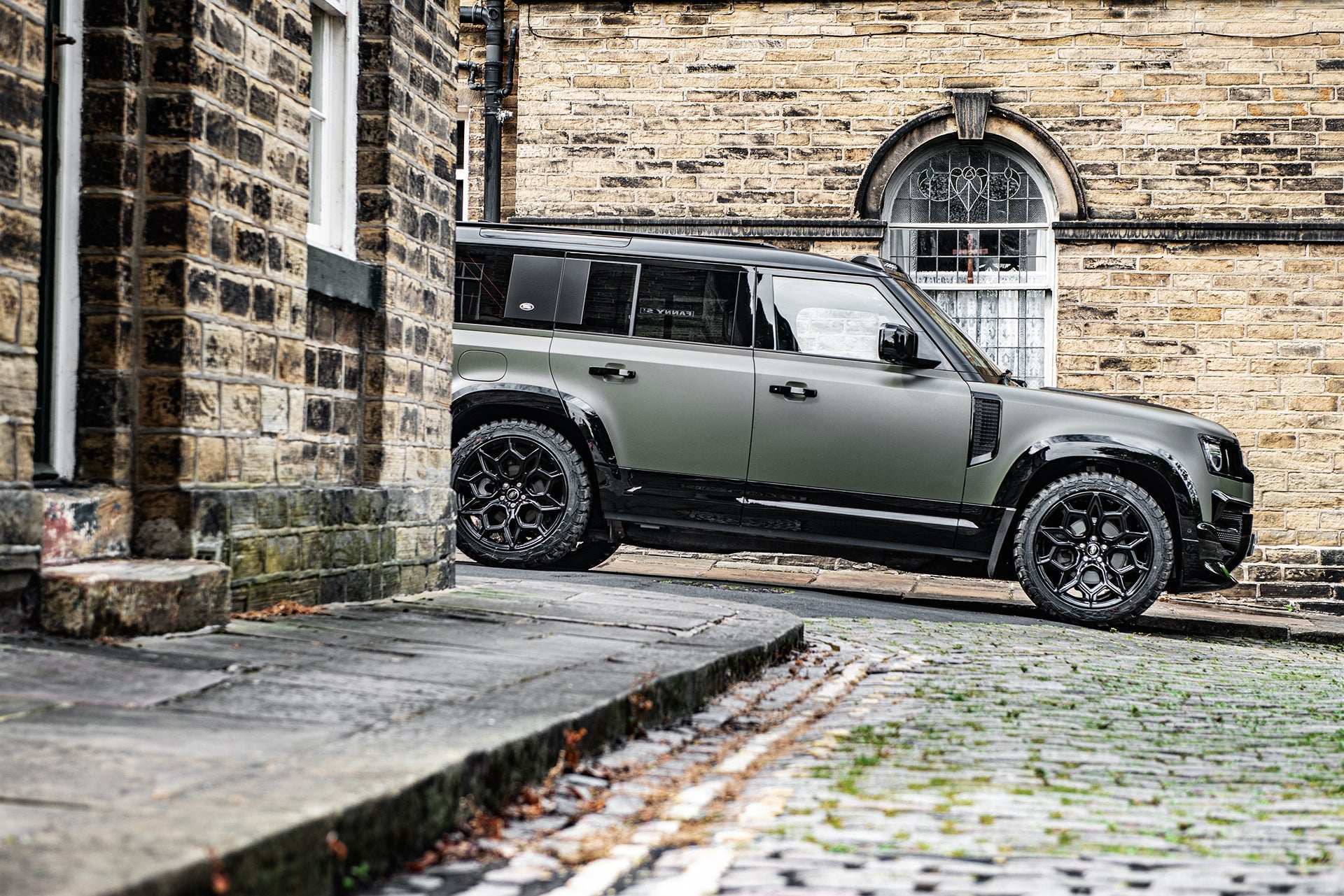 Green Exterior Of Land Rover Defender 110 - Tailored Conversions ...