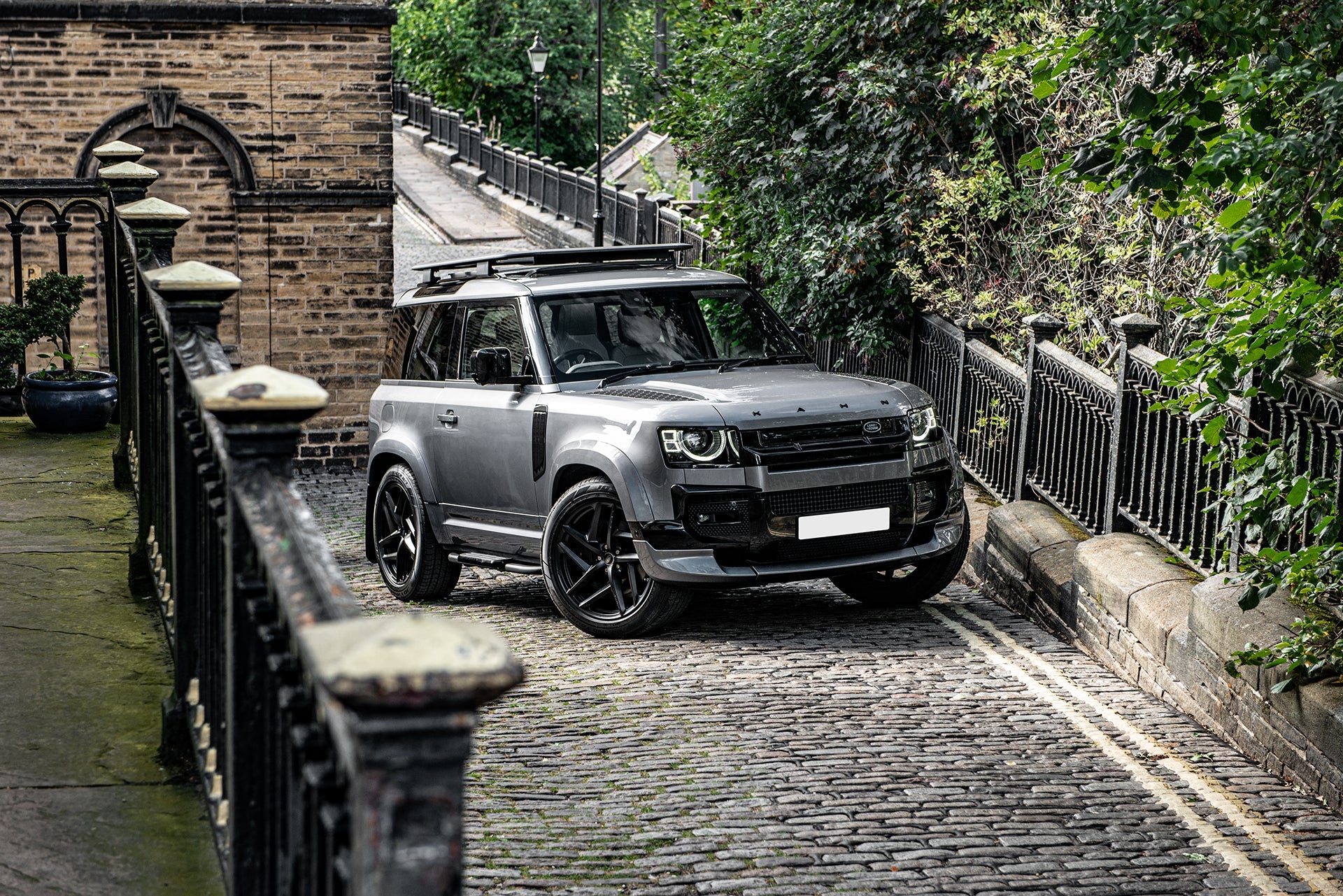 Dutch Rover Defender Conversions Silver Exterior & Tailored Conversions - Land Rover Defender 90 | Kahn ...